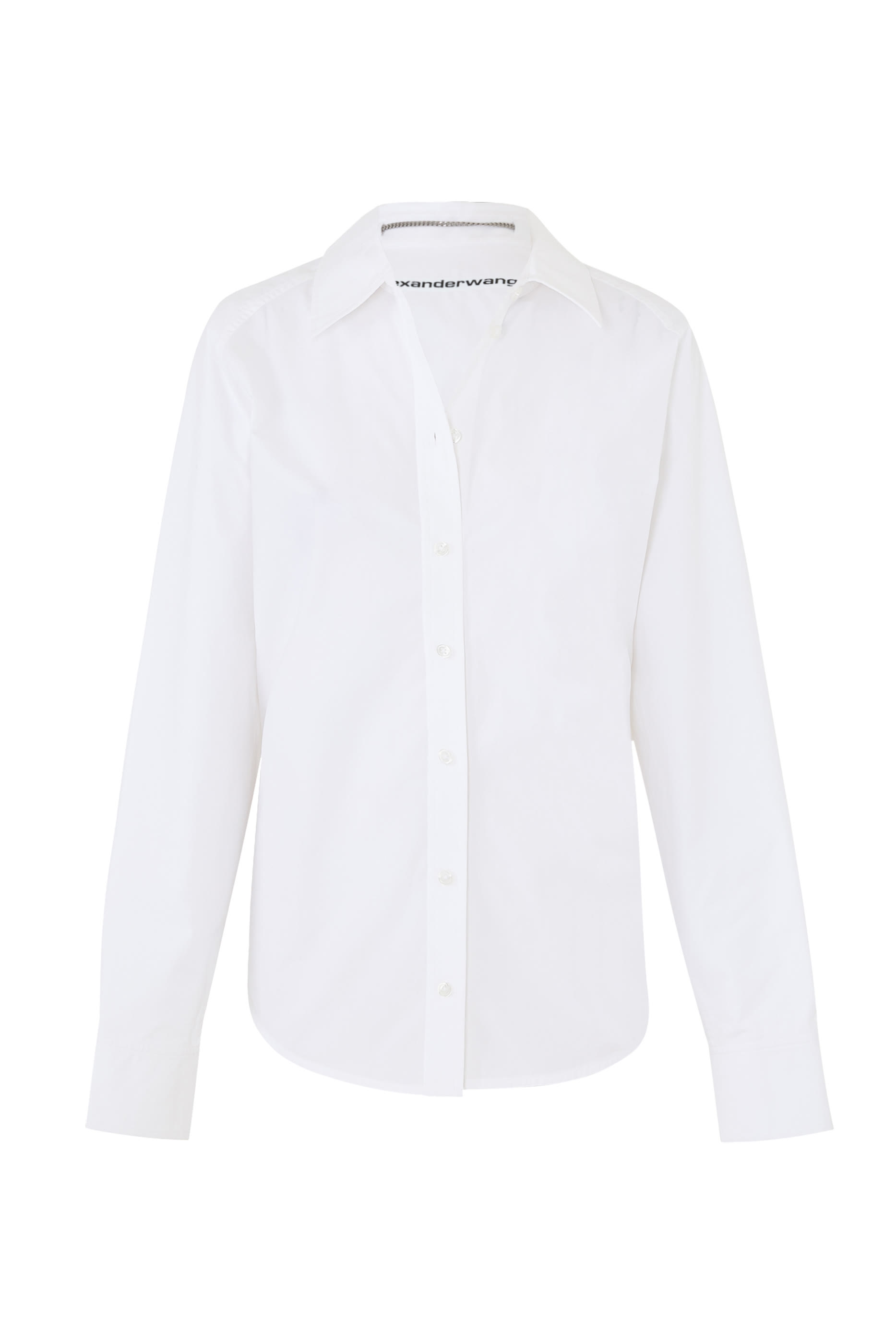 قميص مزين بقلادة بأزرار للإغلاق وقصة فضفاضة