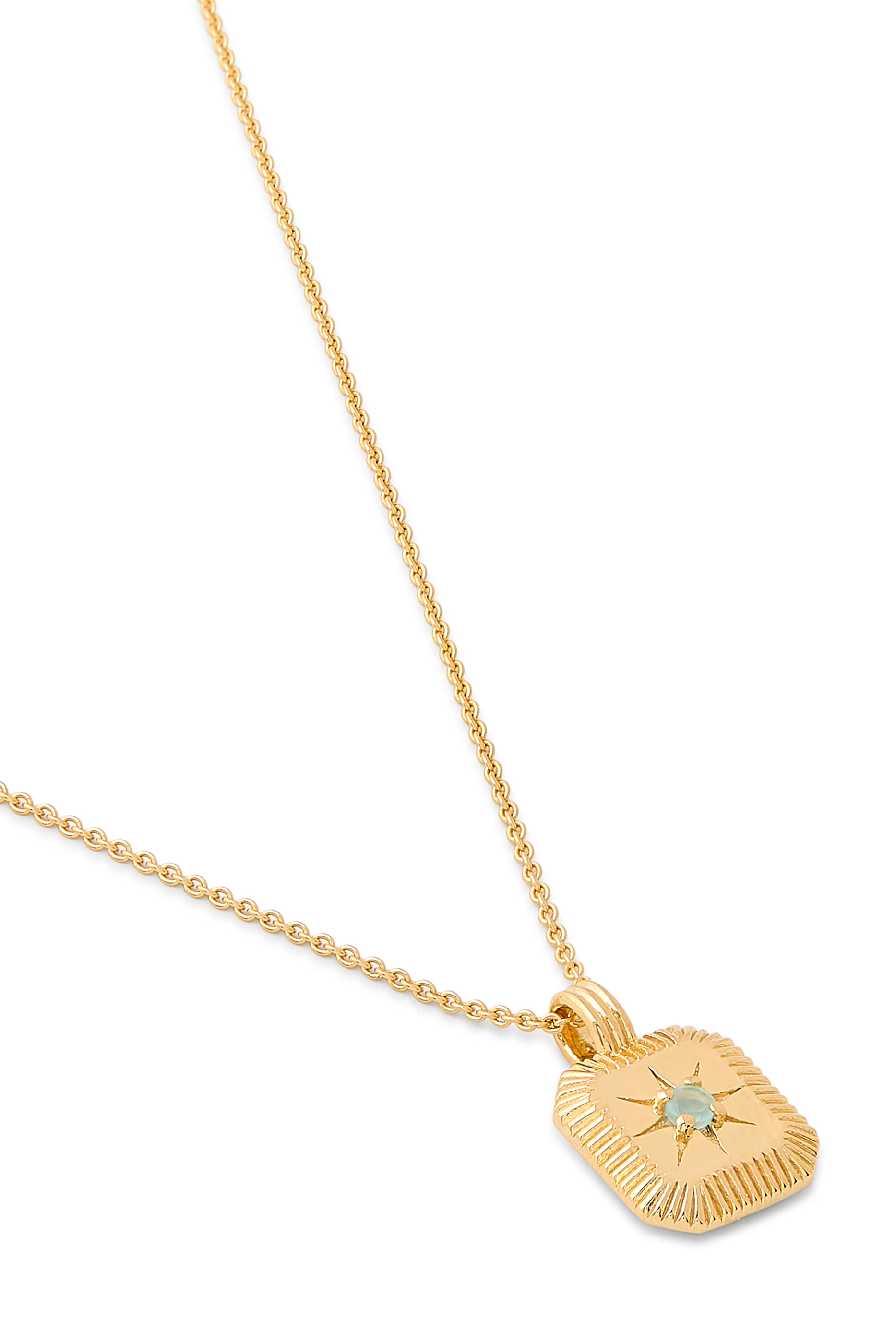 قلادة بدلاية مرصعة بحجر فلكي ومحفورة على شكل نجمة