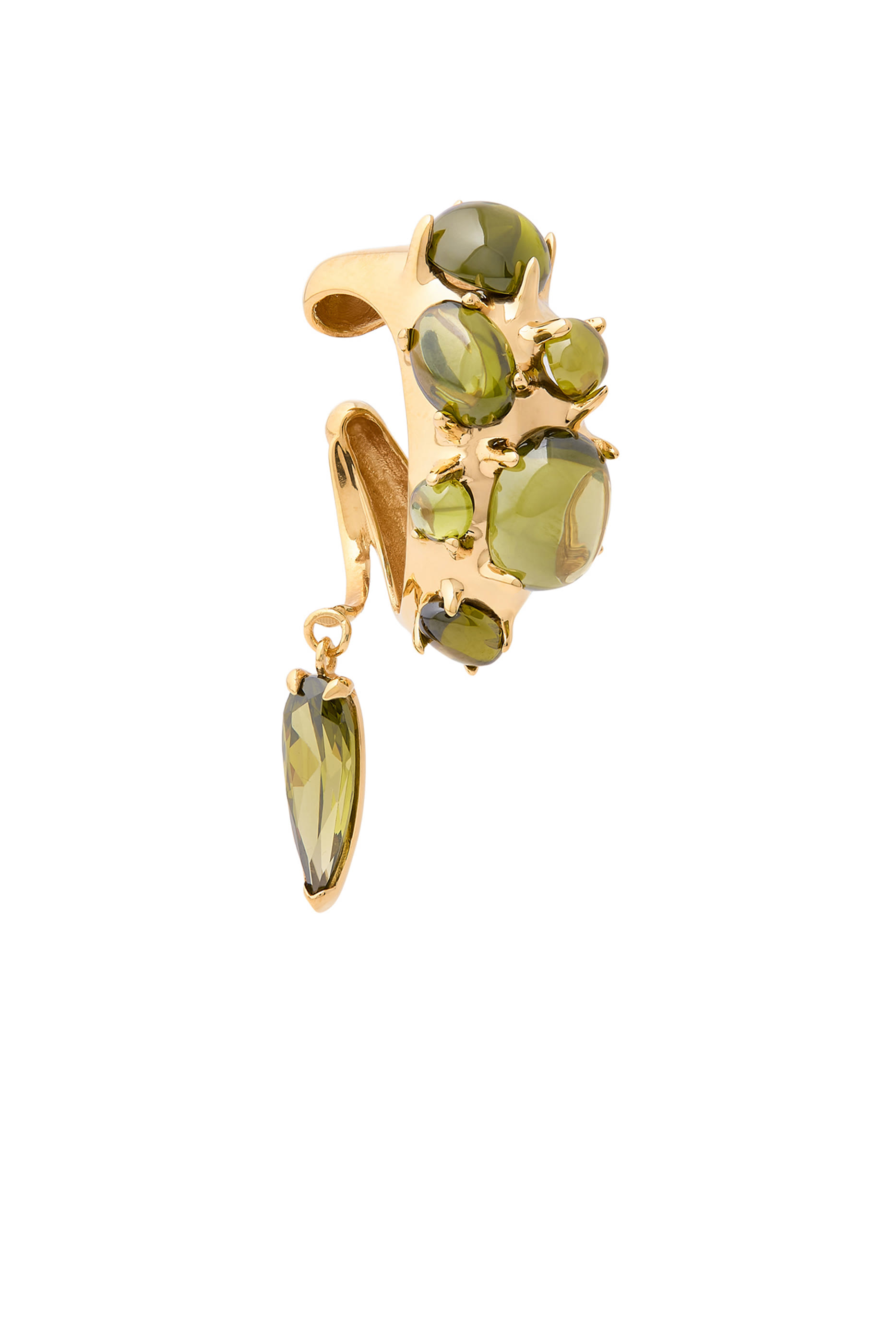 أقراط بحلي بتصميم منفوخ