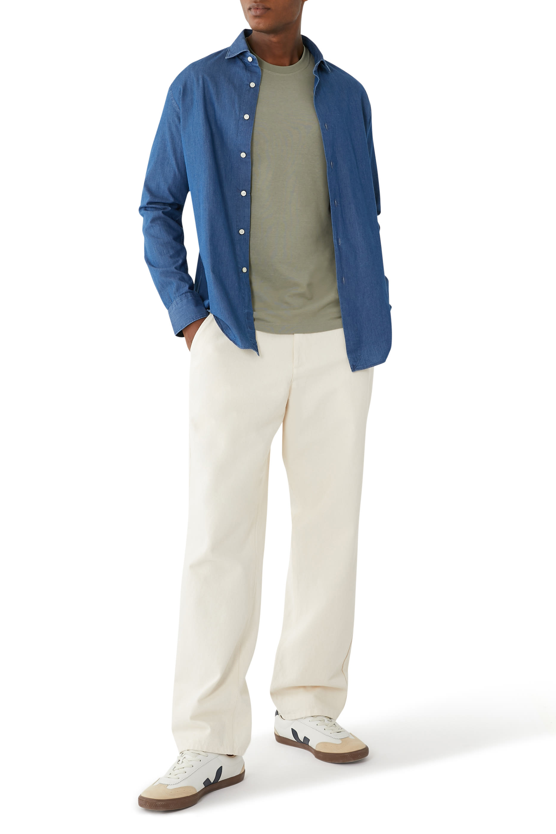 تيشيرت بقصة ضيقة ايس كوتن