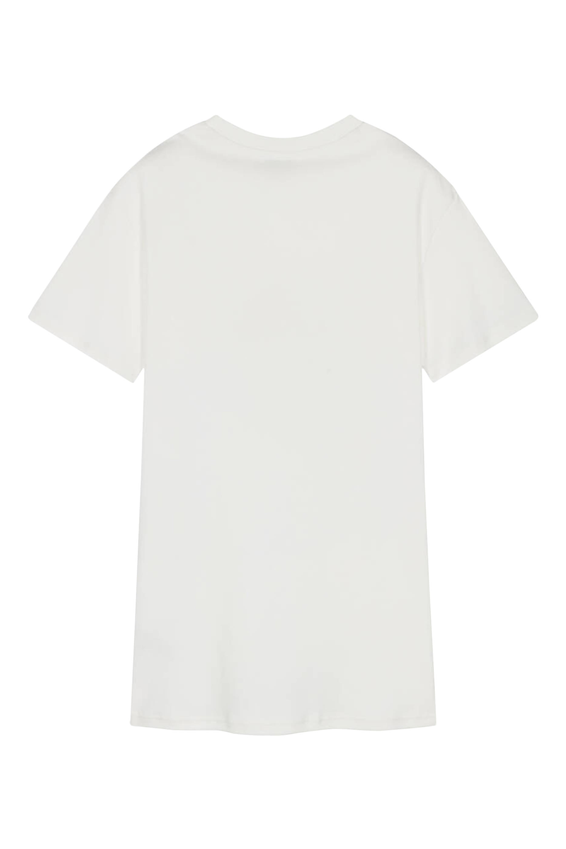 فستان بتصميم تيشيرت بنقشة حقيبة سنابشوت للأطفال