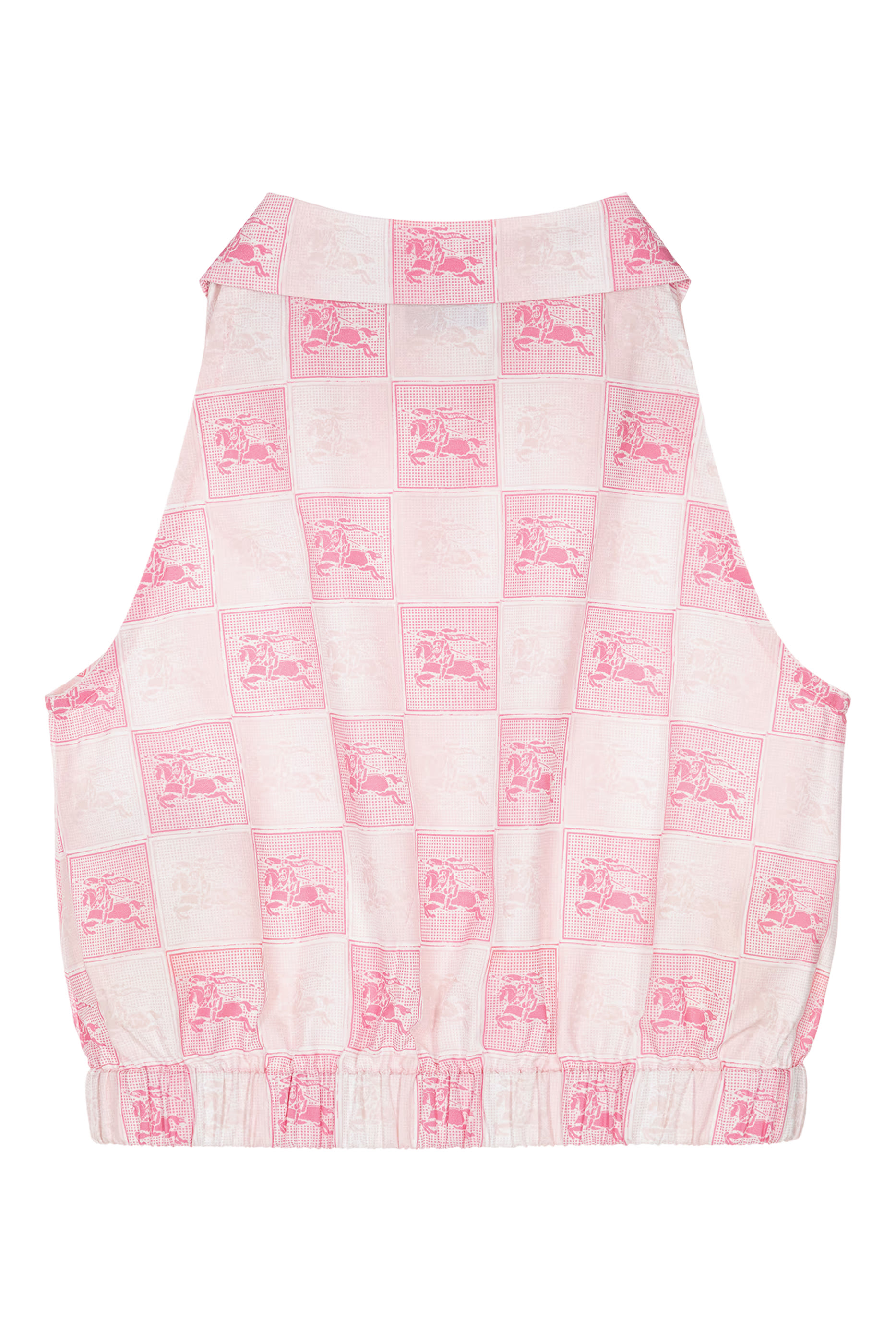 قميص بنقشات مربعات وفارس قطن للأطفال