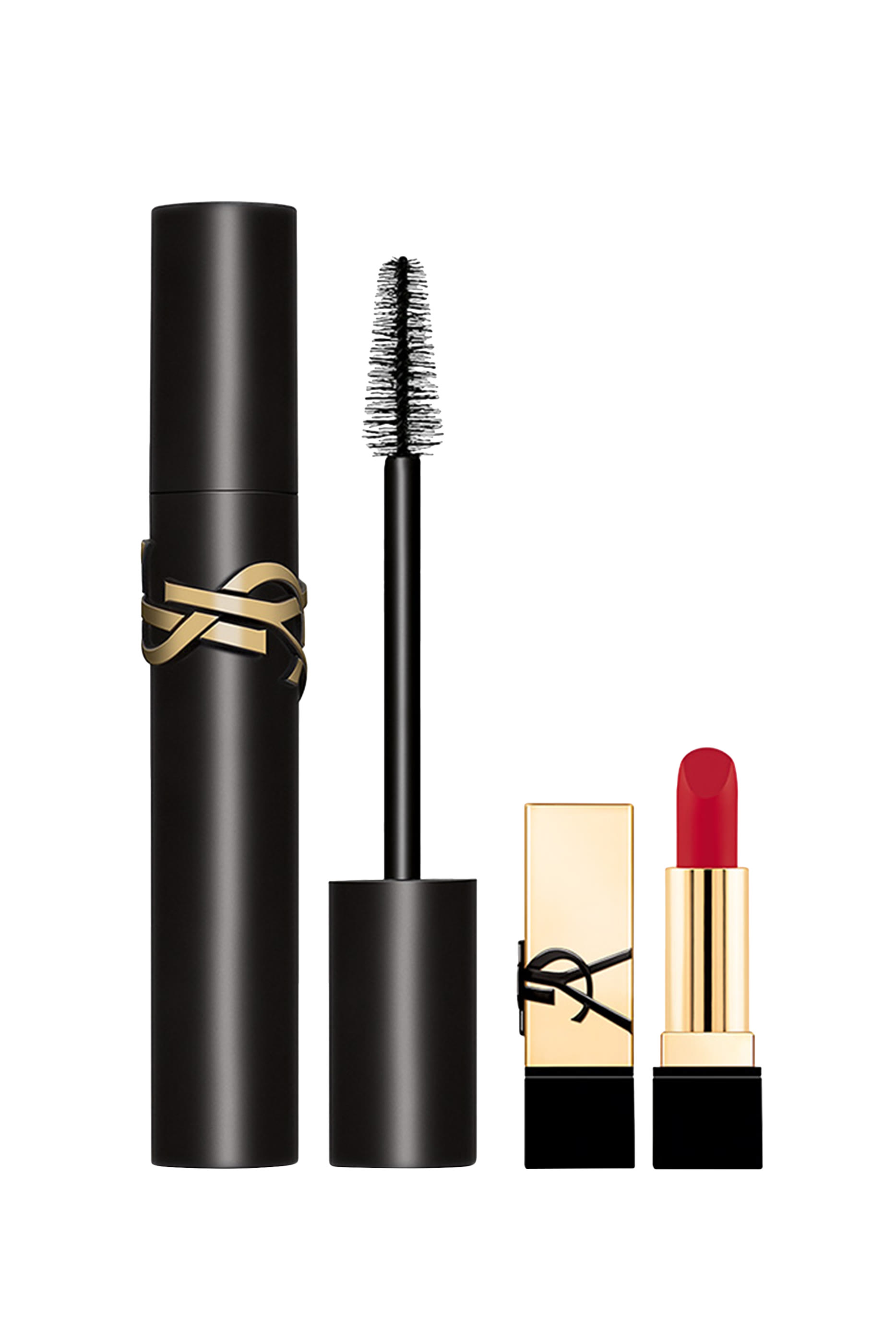 مجموعة هدايا ماسكارا لاش كلاش + أحمر شفاه روج بيور كوتور ميوز بحجم صغير لموسم الأعياد