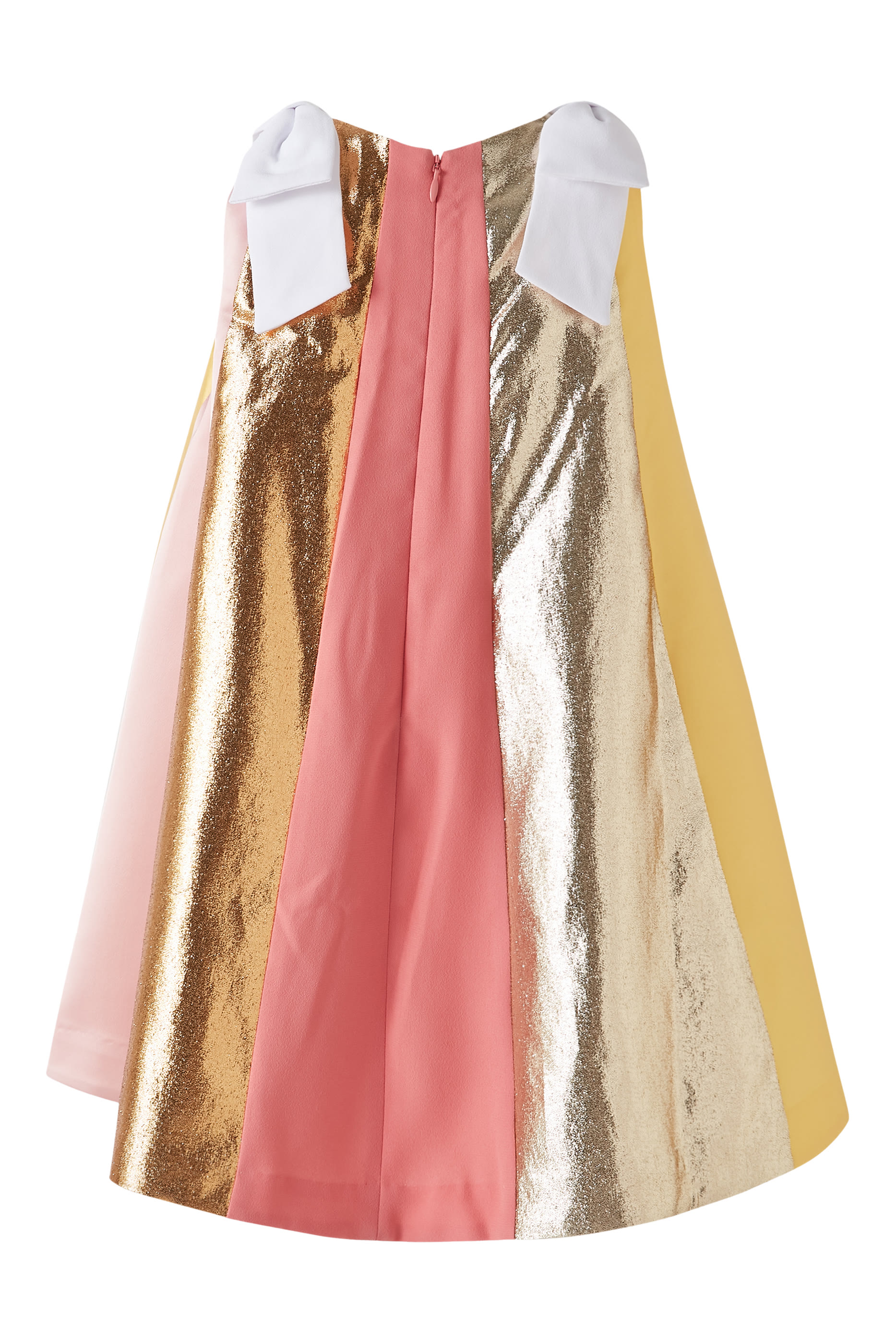 فستان ترابيز متعدد الألوان قماش لامع