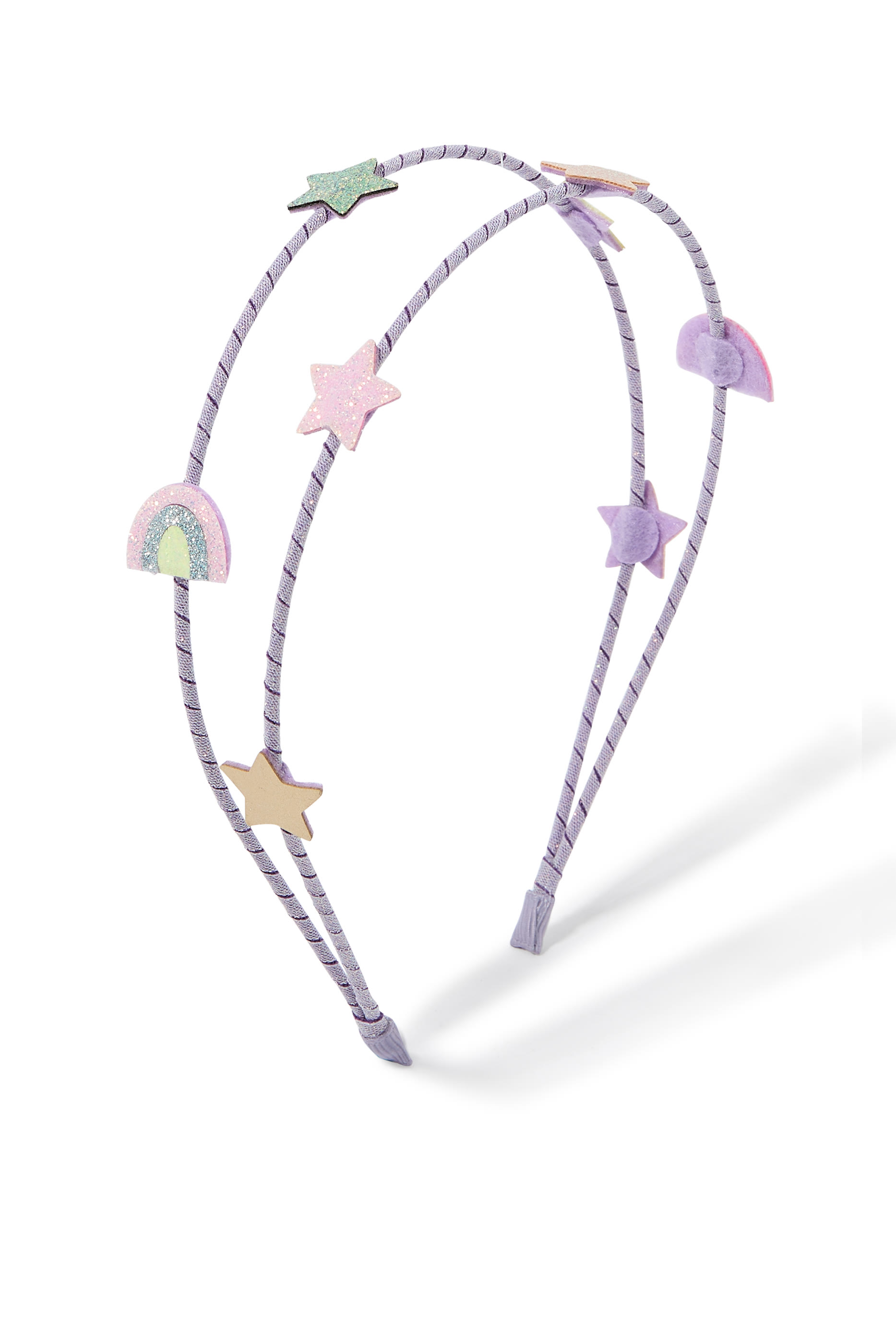 طوق أليس للرأس بنقشة قوس قزح ونجوم للأطفال