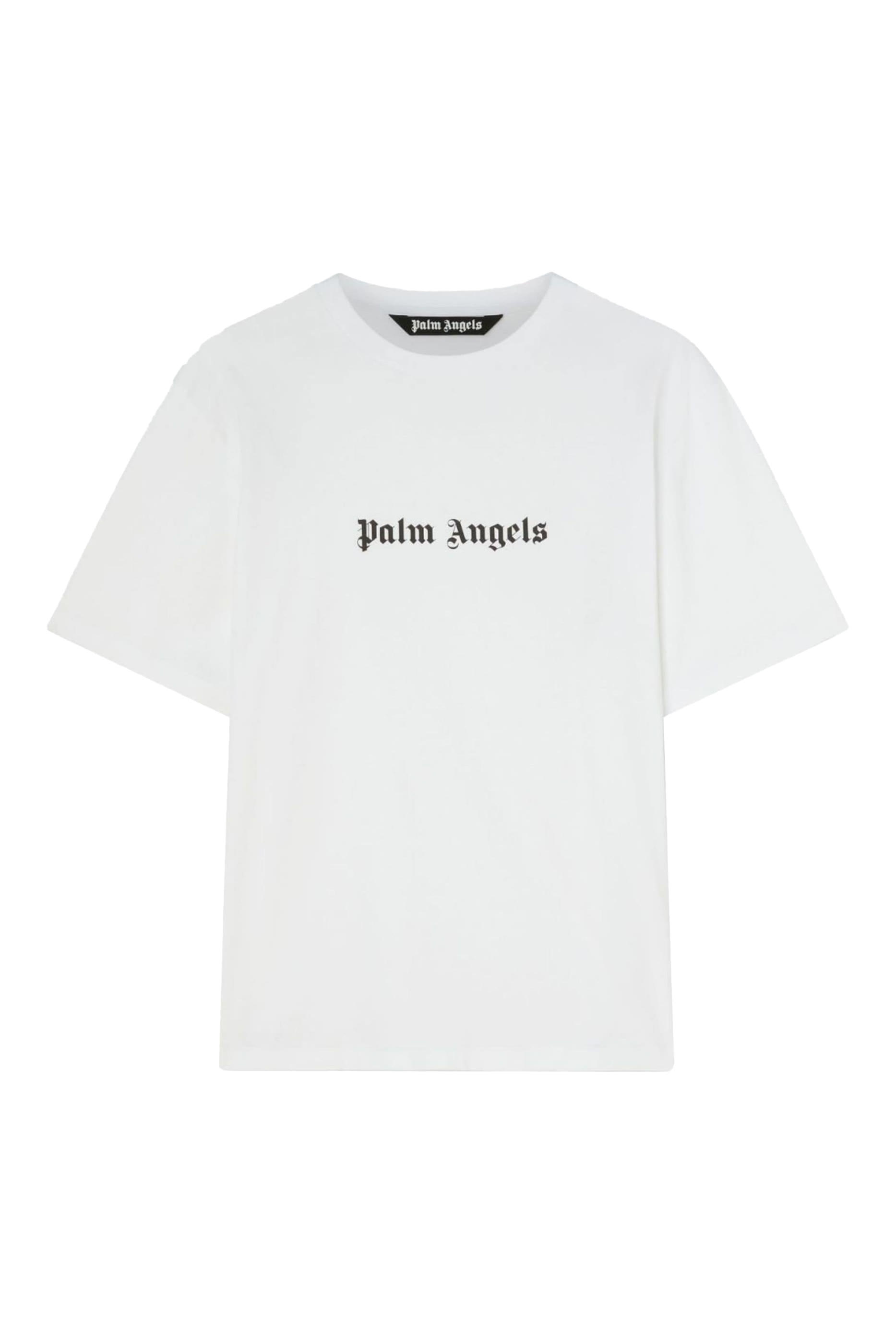 تيشيرت بقصة ضيقة كلاسيكية وشعار الماركة