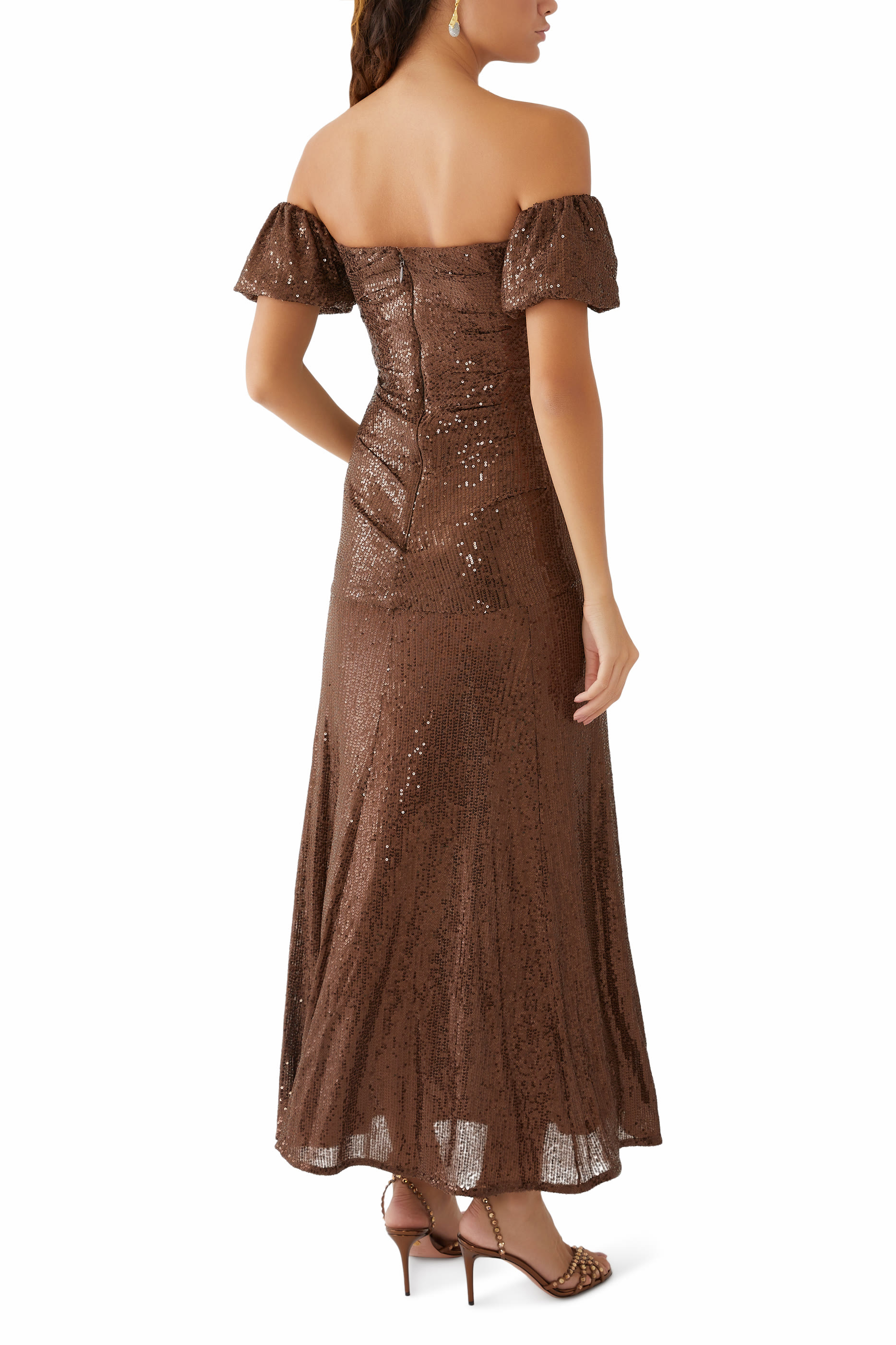 فستان سهرة سانبيم فالنتينا بأكتاف مكشوفة