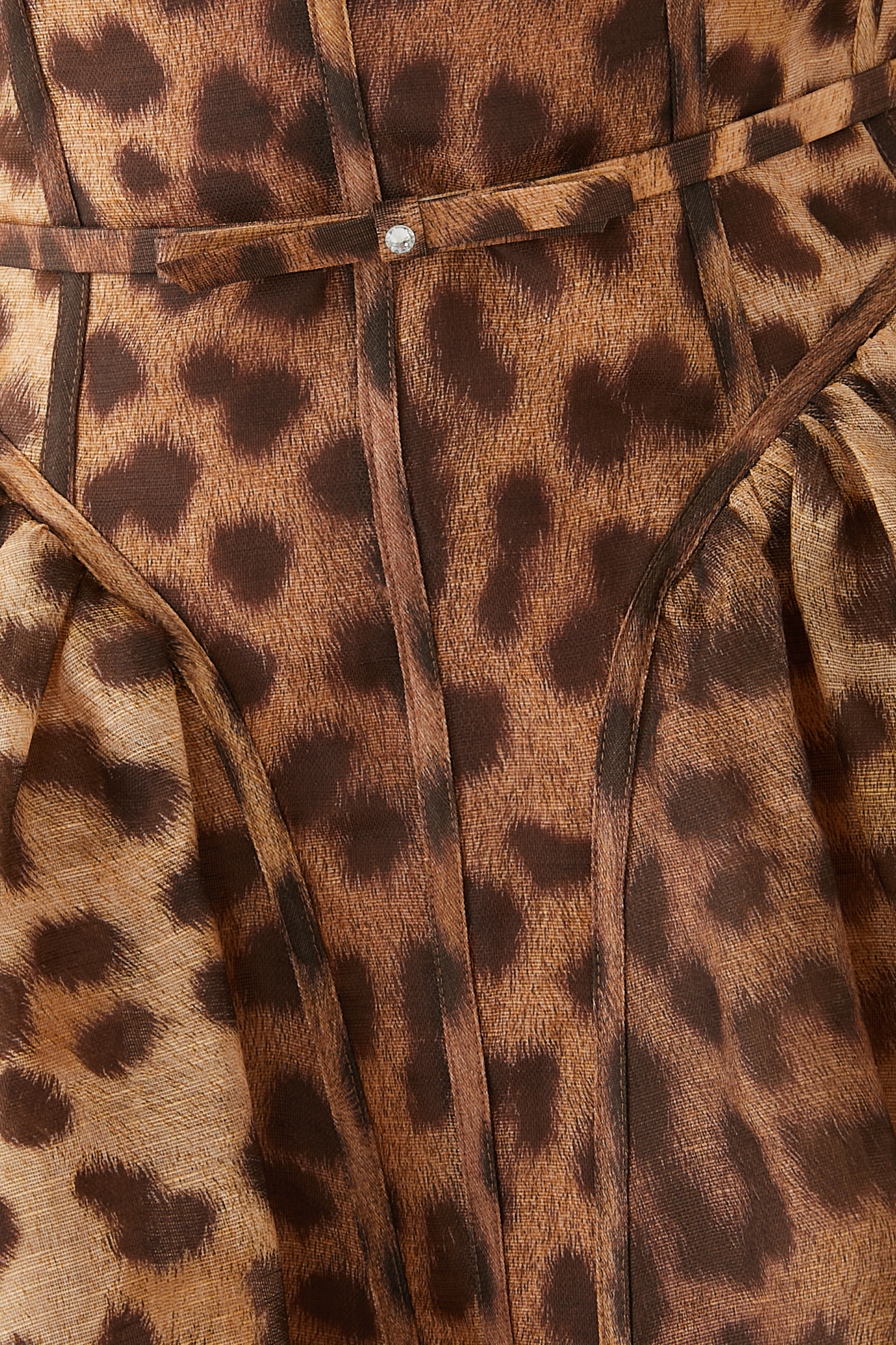 فستان كراش متوسط الطول مقسم بألوان