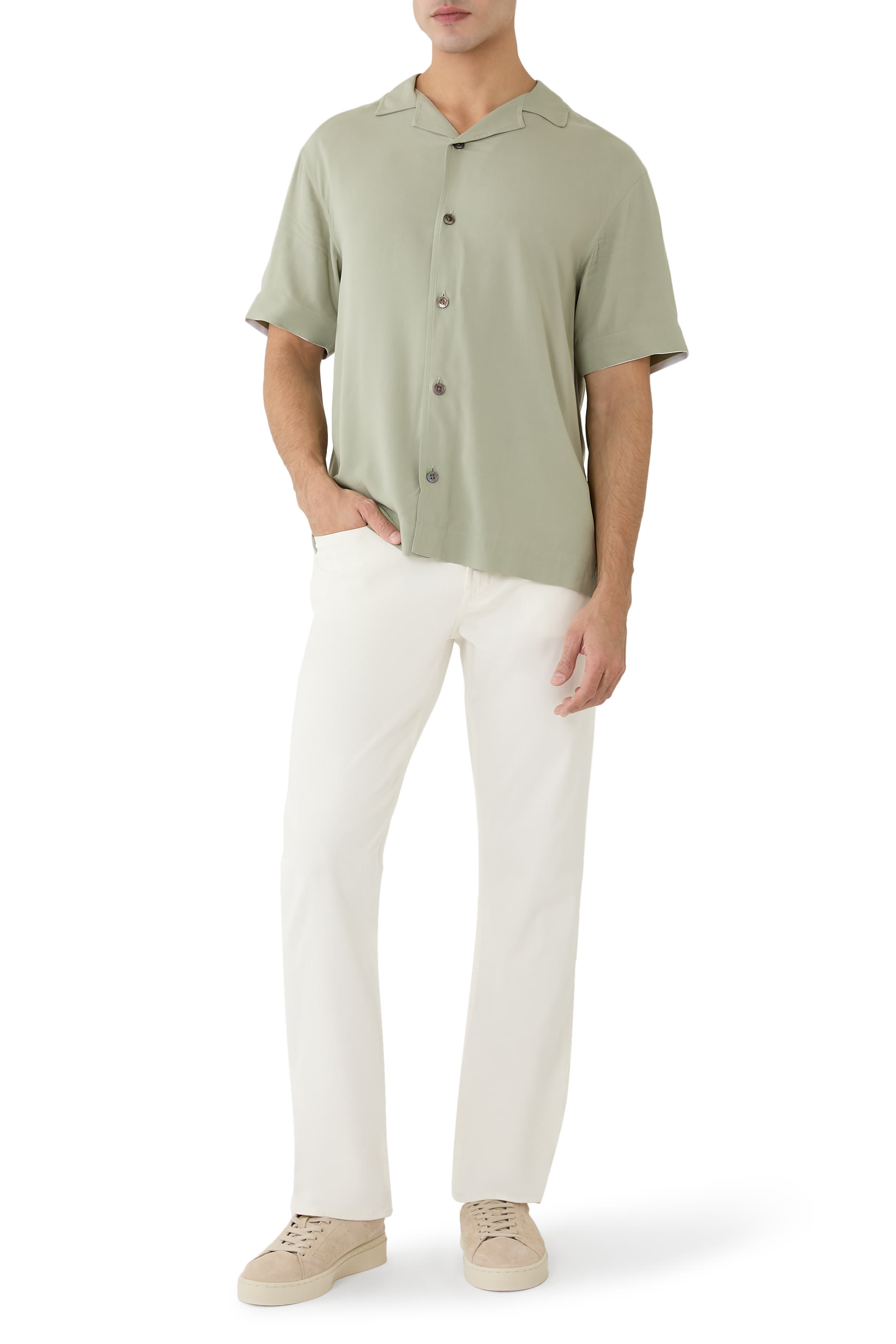 بنطال جينز بقصة ضيقة قماش لوكس برفورمنس ساتين