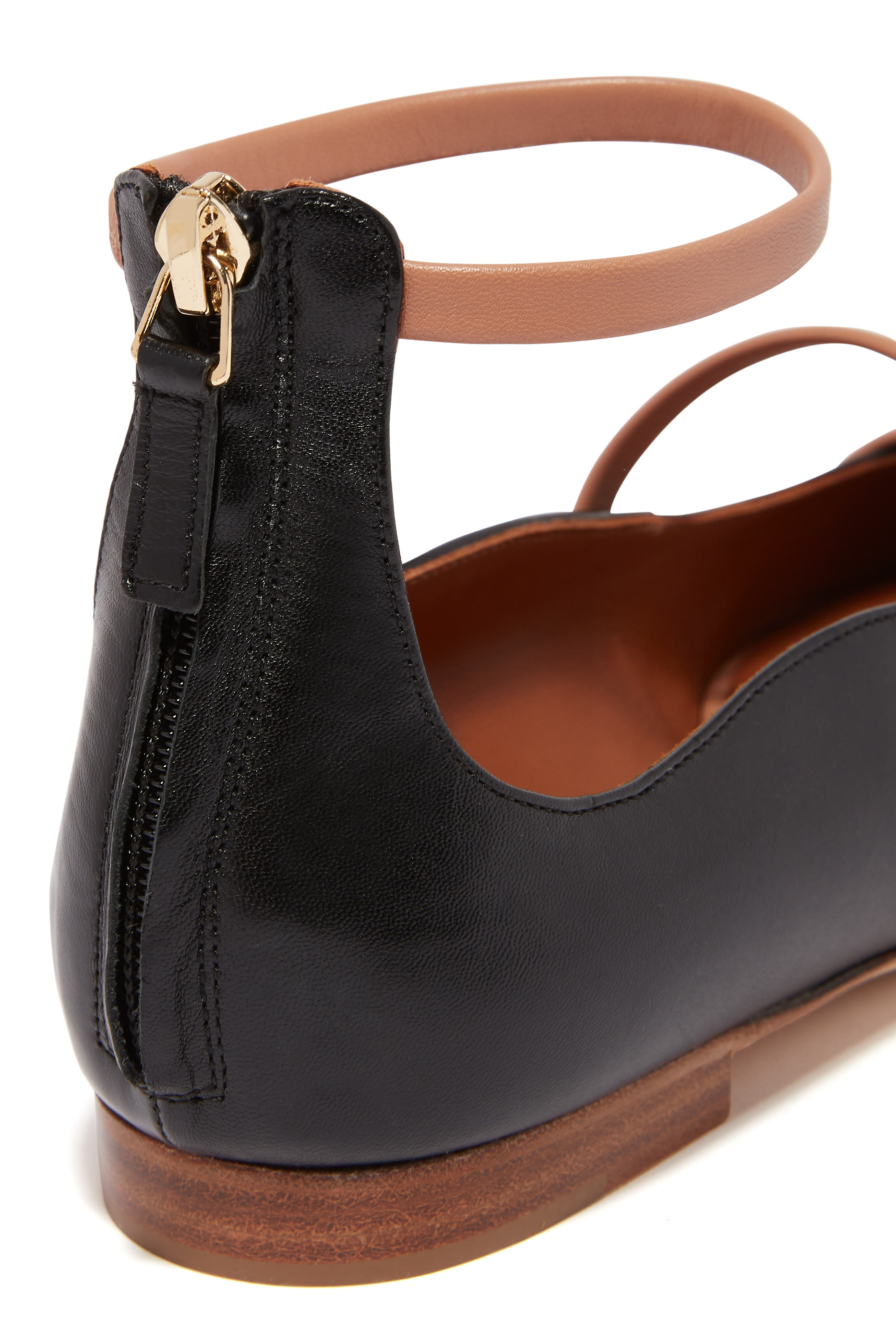 حذاء روبين جلد نابا بكعب مسطح