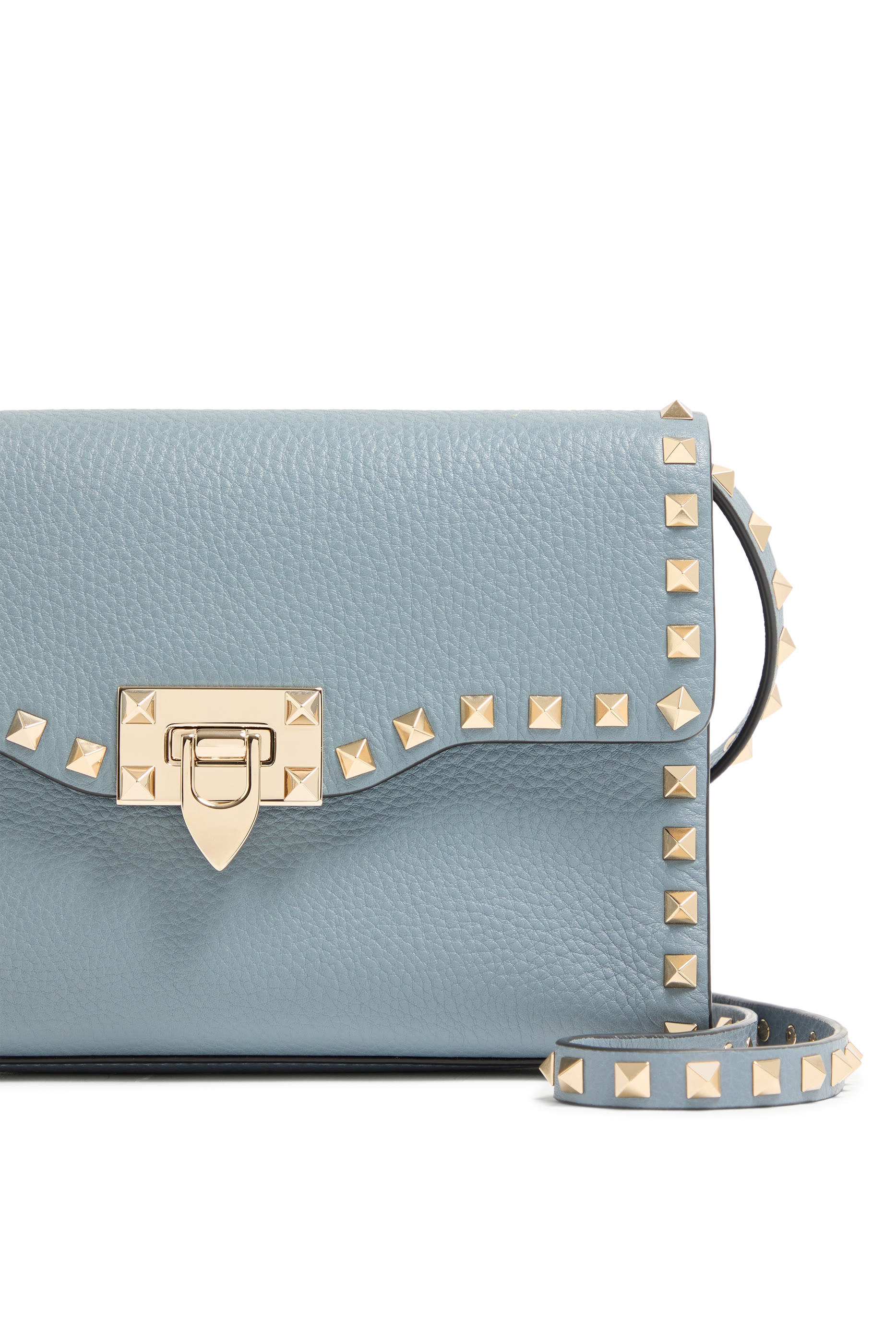 Rockstud Grained Small Shoulder Bag
