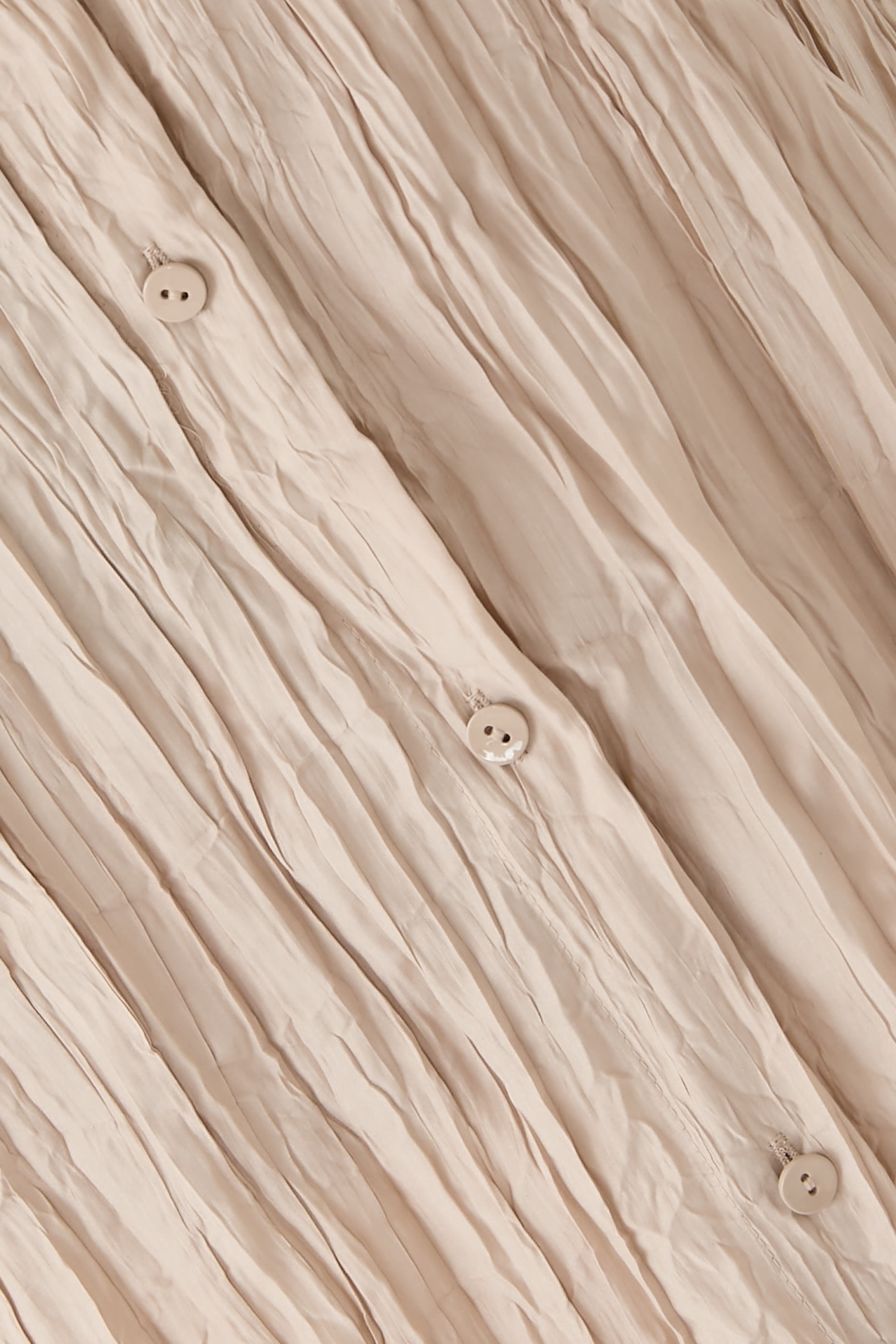 قميص هابوتاي بياقة كلاسيكية حرير مجعد