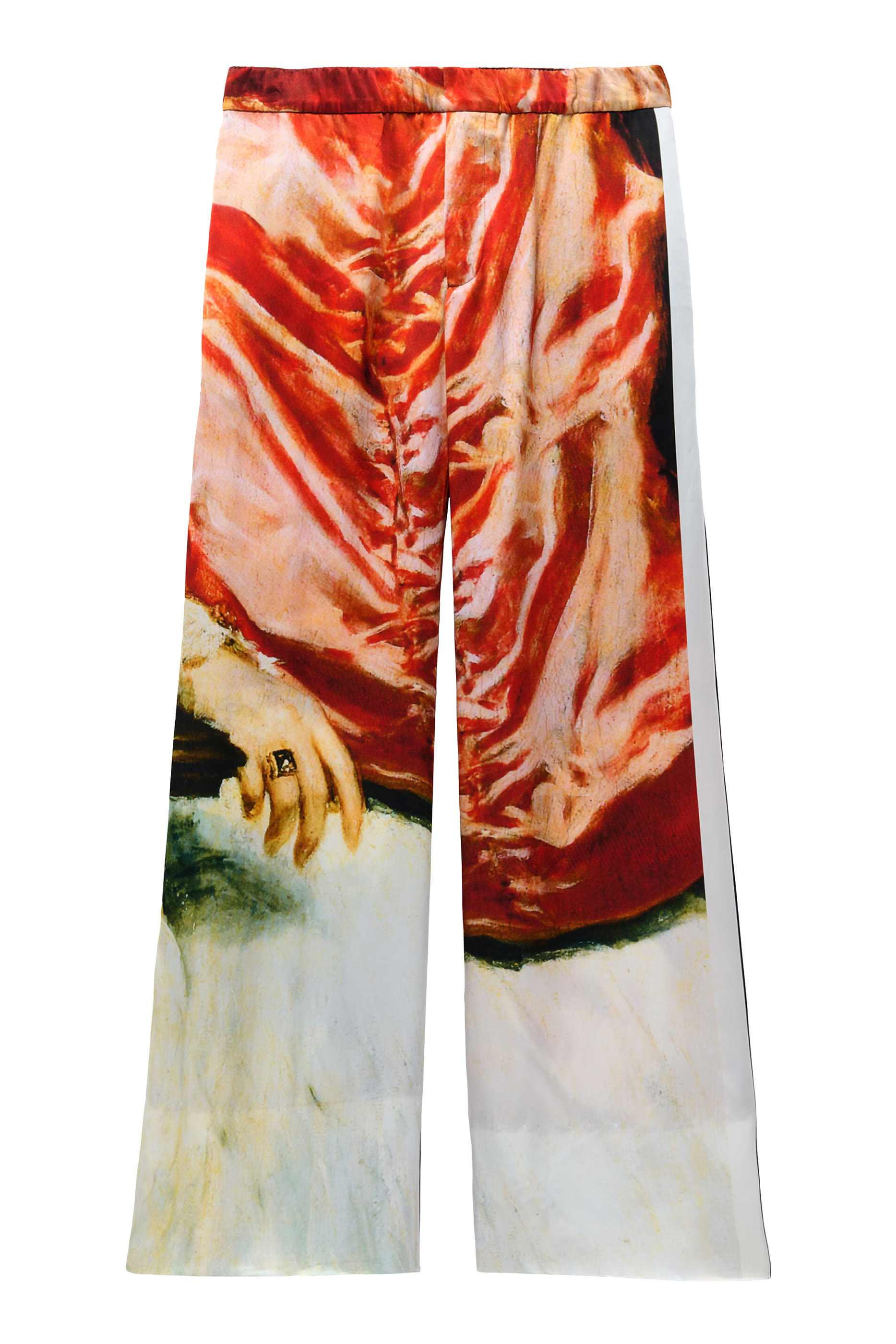 بنطال بقصة ساق واسعة