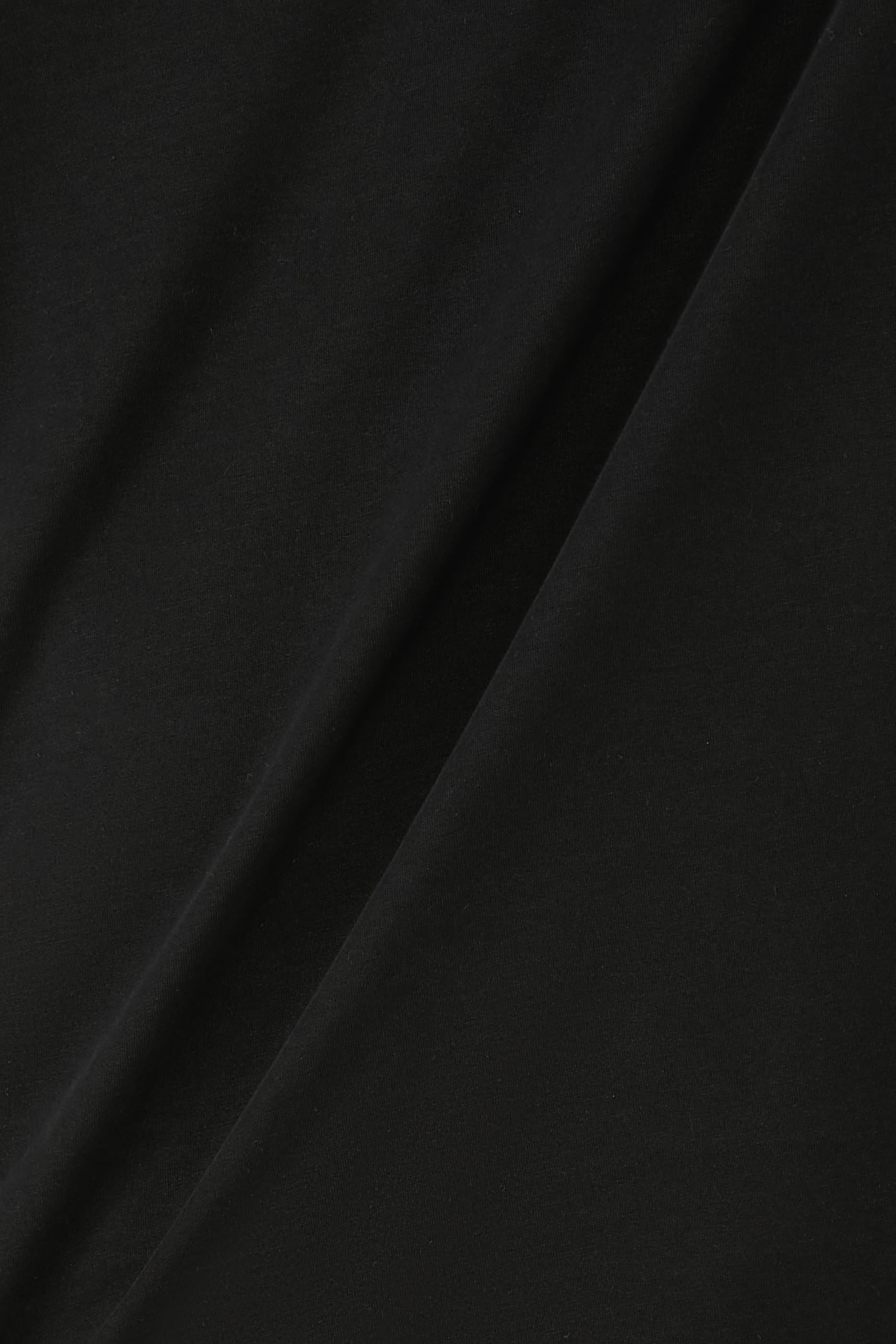 تيشيرت بقصة فضفاضة بياقة ضيقة جيرسيه فاخر ثقيل