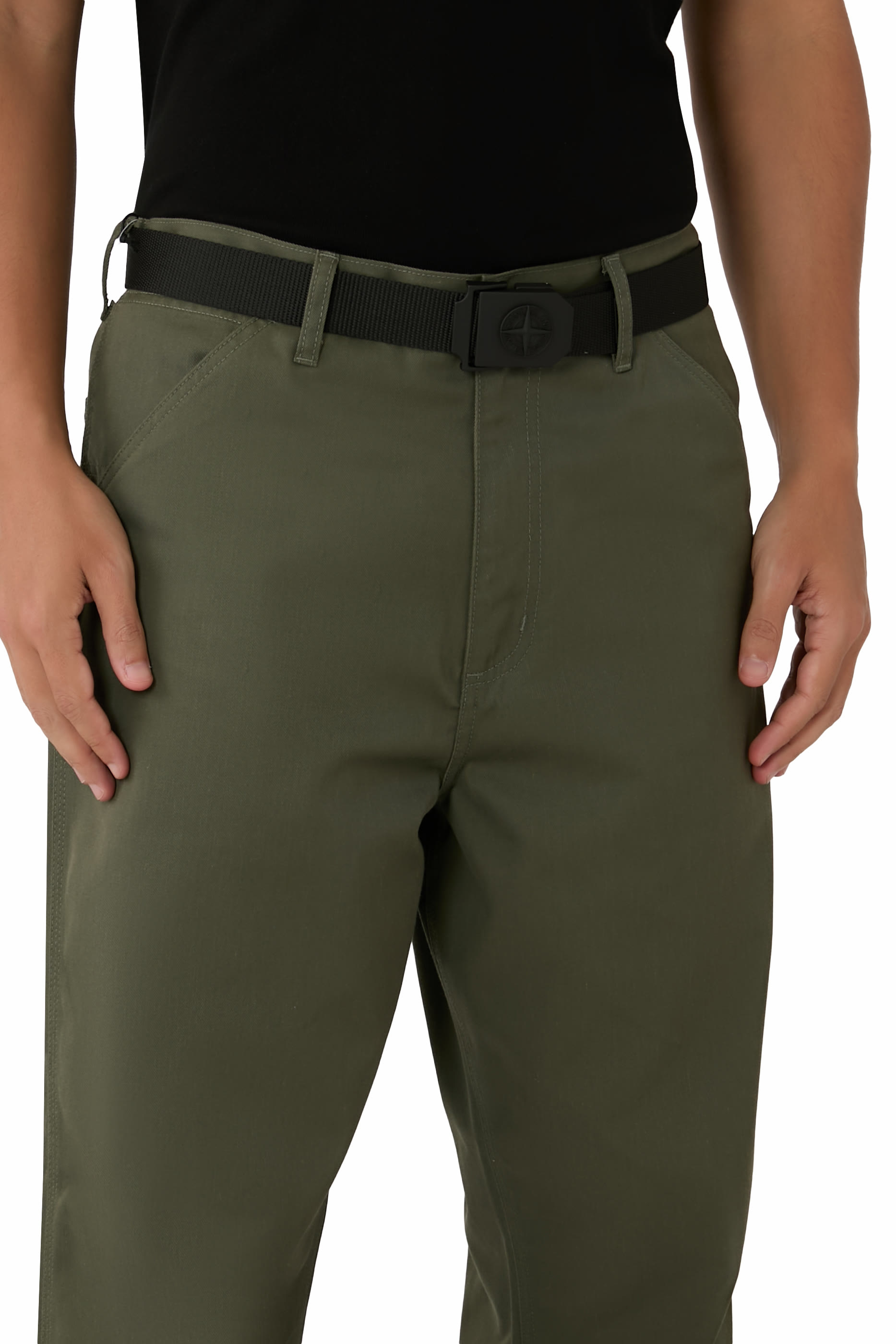 حزام بإبزيم بنقشة شعار الماركة