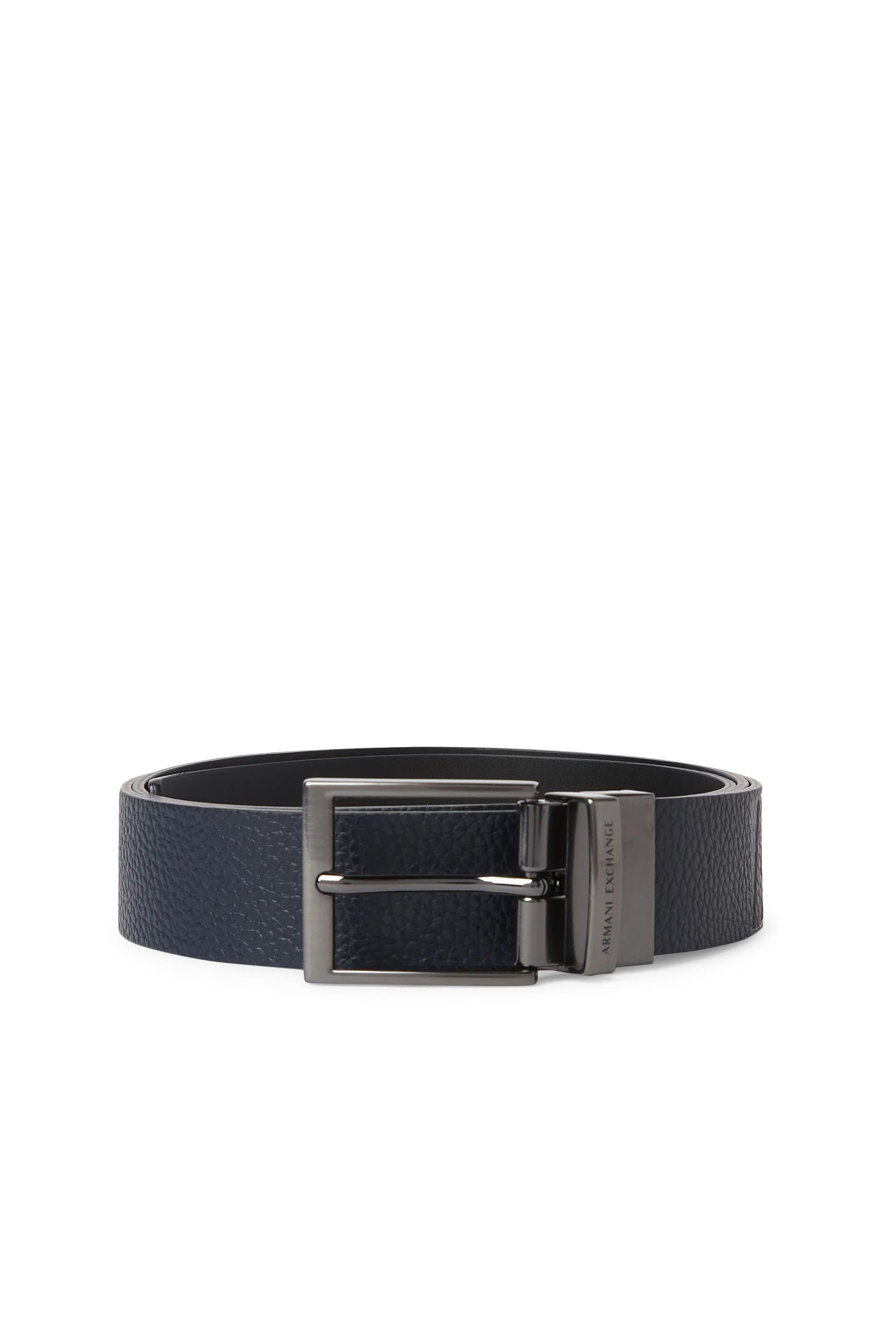 حزام بنقشة شعار الماركة جلد