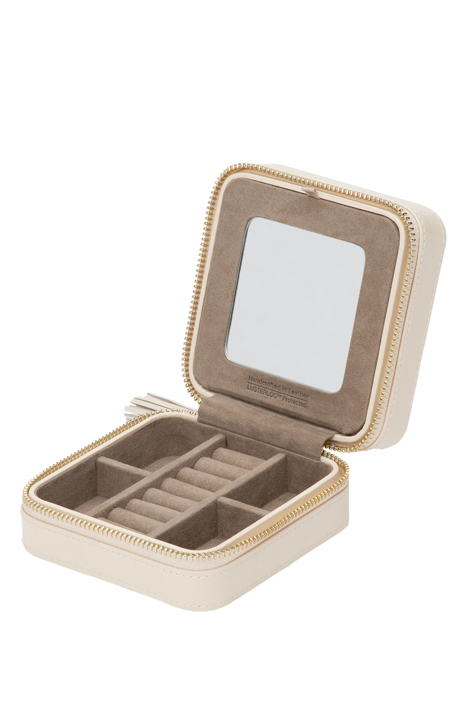 حقيبة مجوهرات كارولين بسحاب للسفر