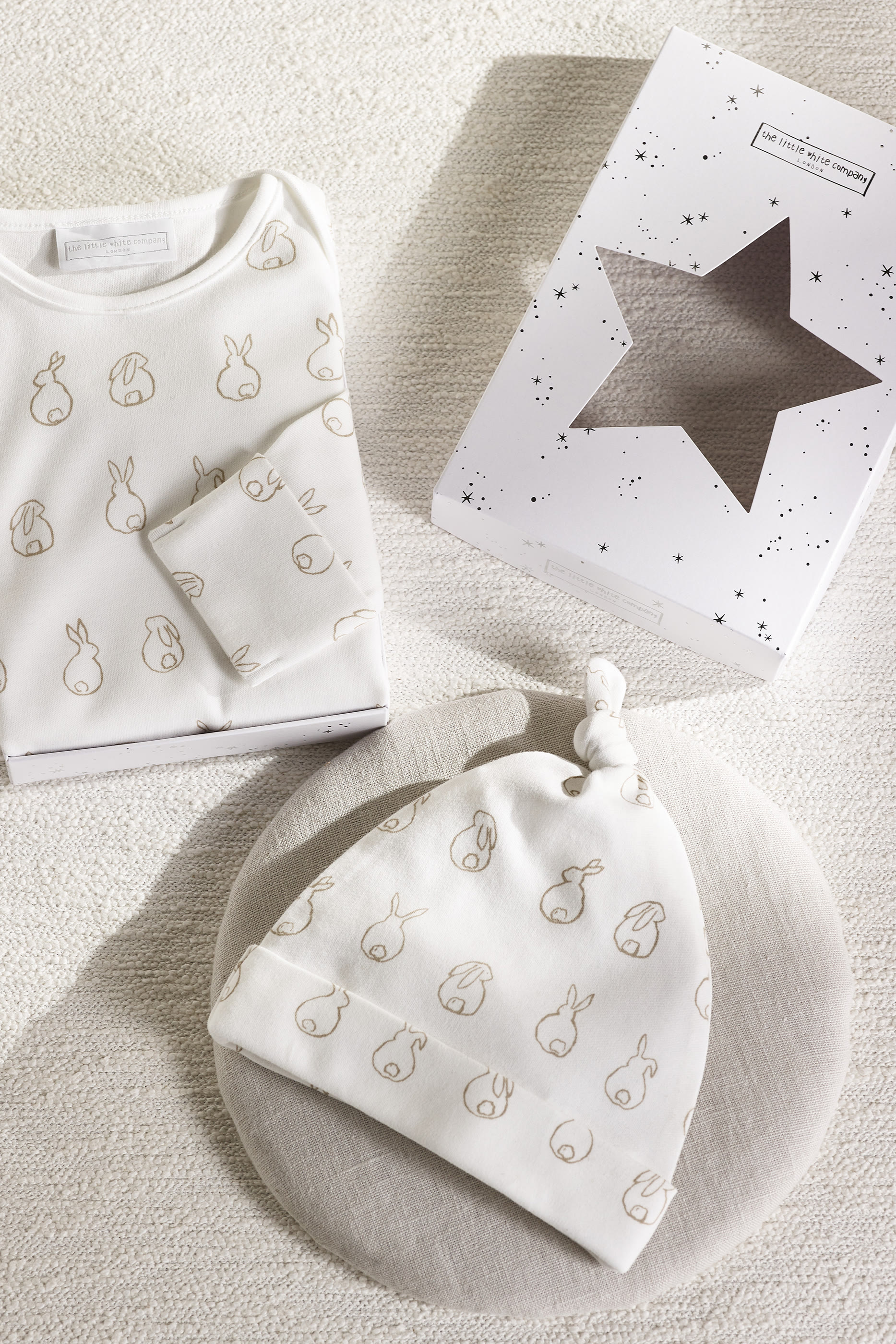 مجموعة هدايا سبرينغ باني للترحيب بالمولود الجديد قطن عضوي للأطفال