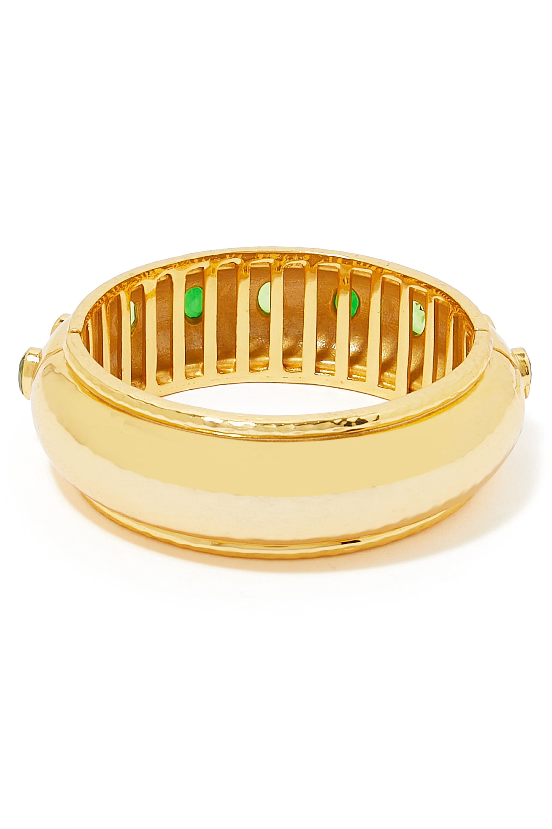 سوار أفا مرصع بأحجار كريمة نحاس مطلي بذهب عيار 24