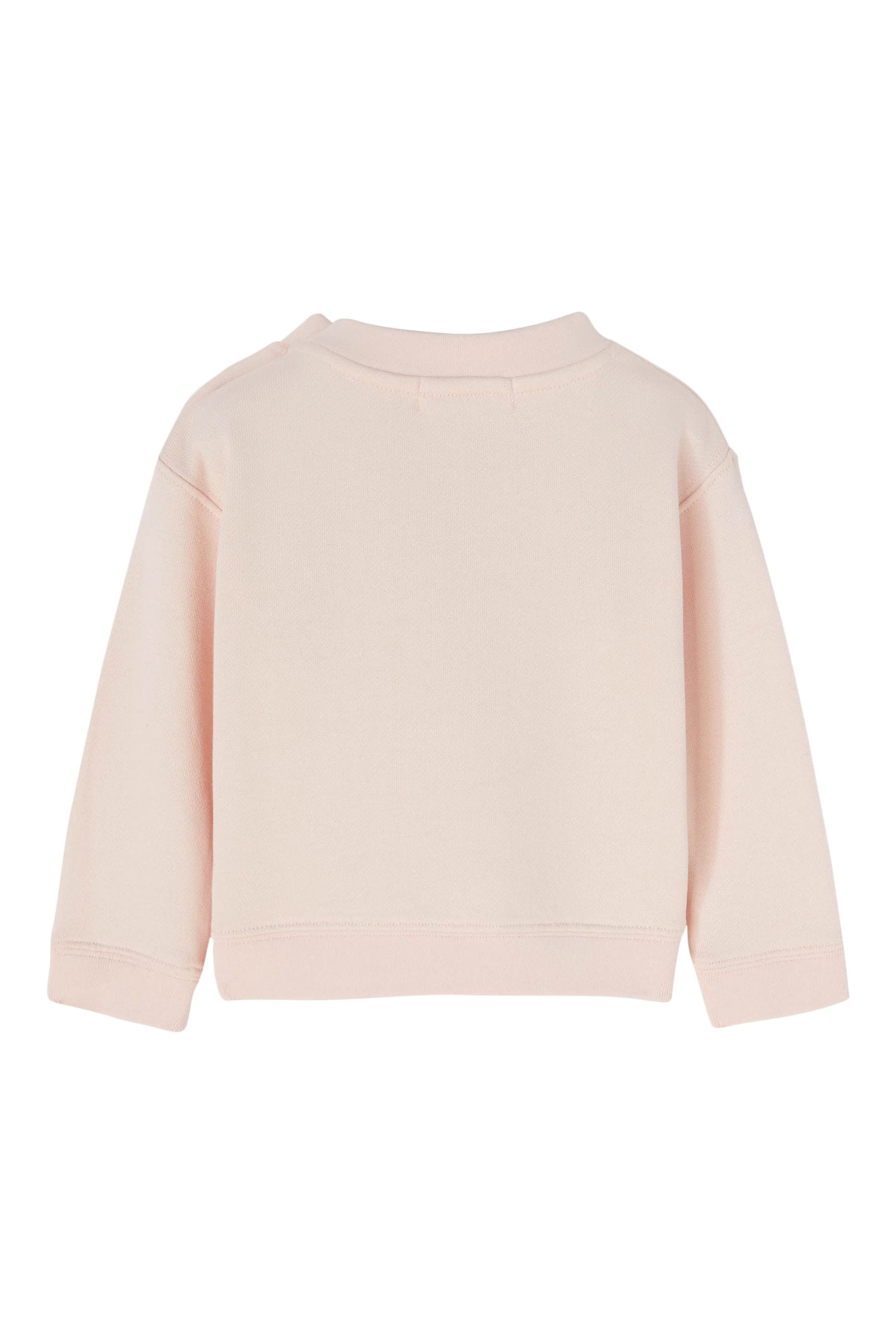 سويت شيرت بياقة ضيقة بطبعات شعار الماركة مقوس للأطفال