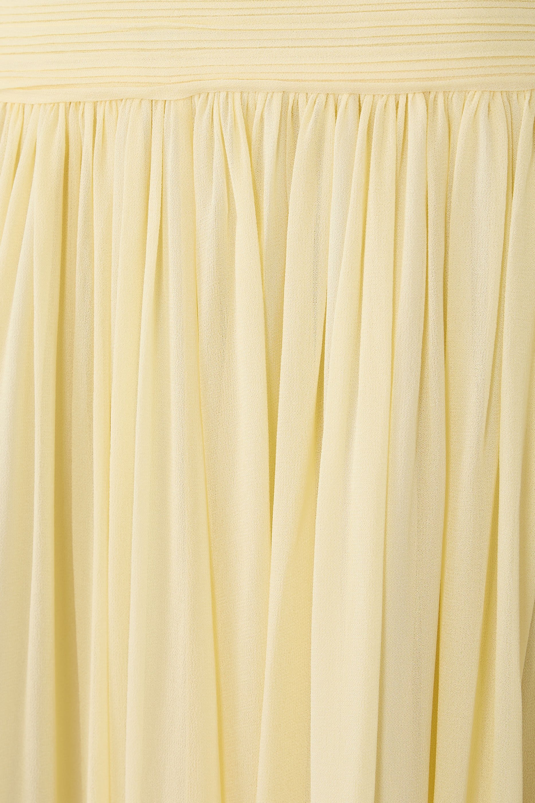 فستان متوسط الطول بوشاح جورجيت