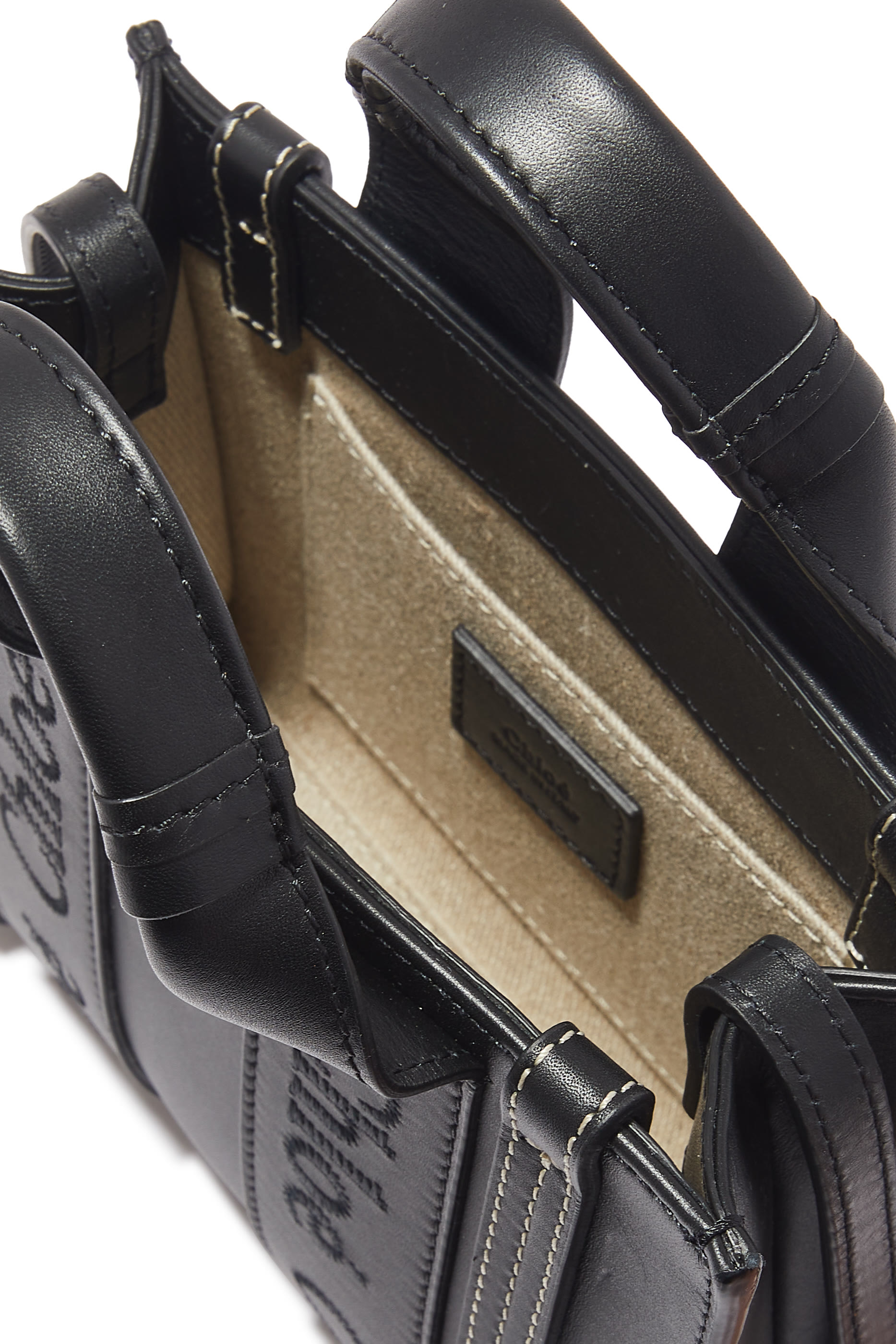 حقيبة يد وودي جلد صغيرة