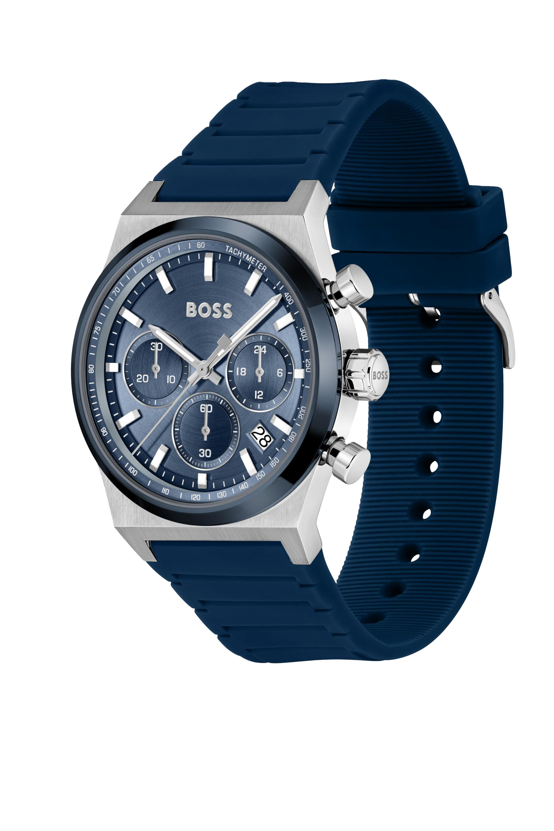 ساعة كرونوغراف كاندور كرونو بسوار سيليكون