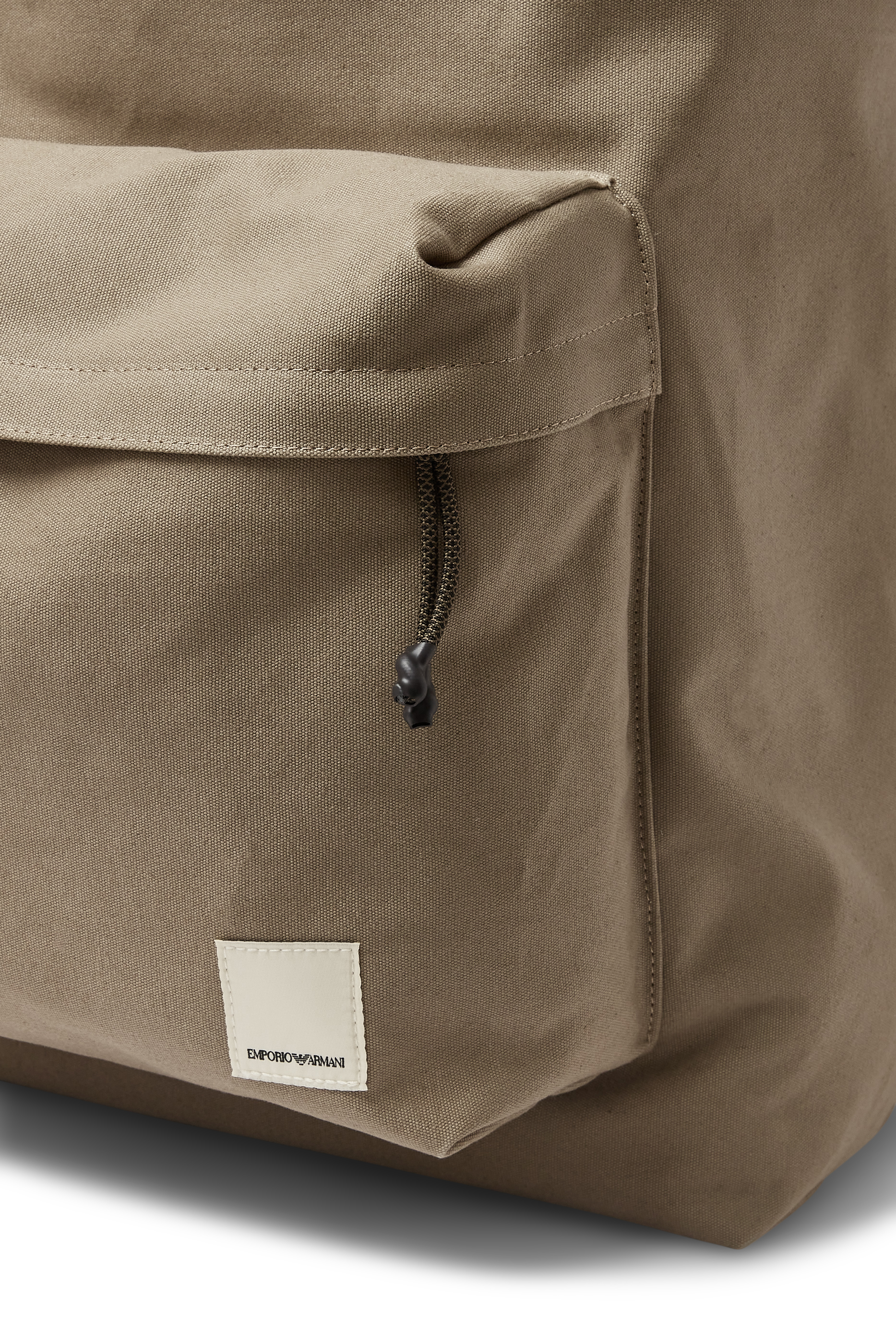 حقيبة ظهر برقعة شعار الماركة قطن