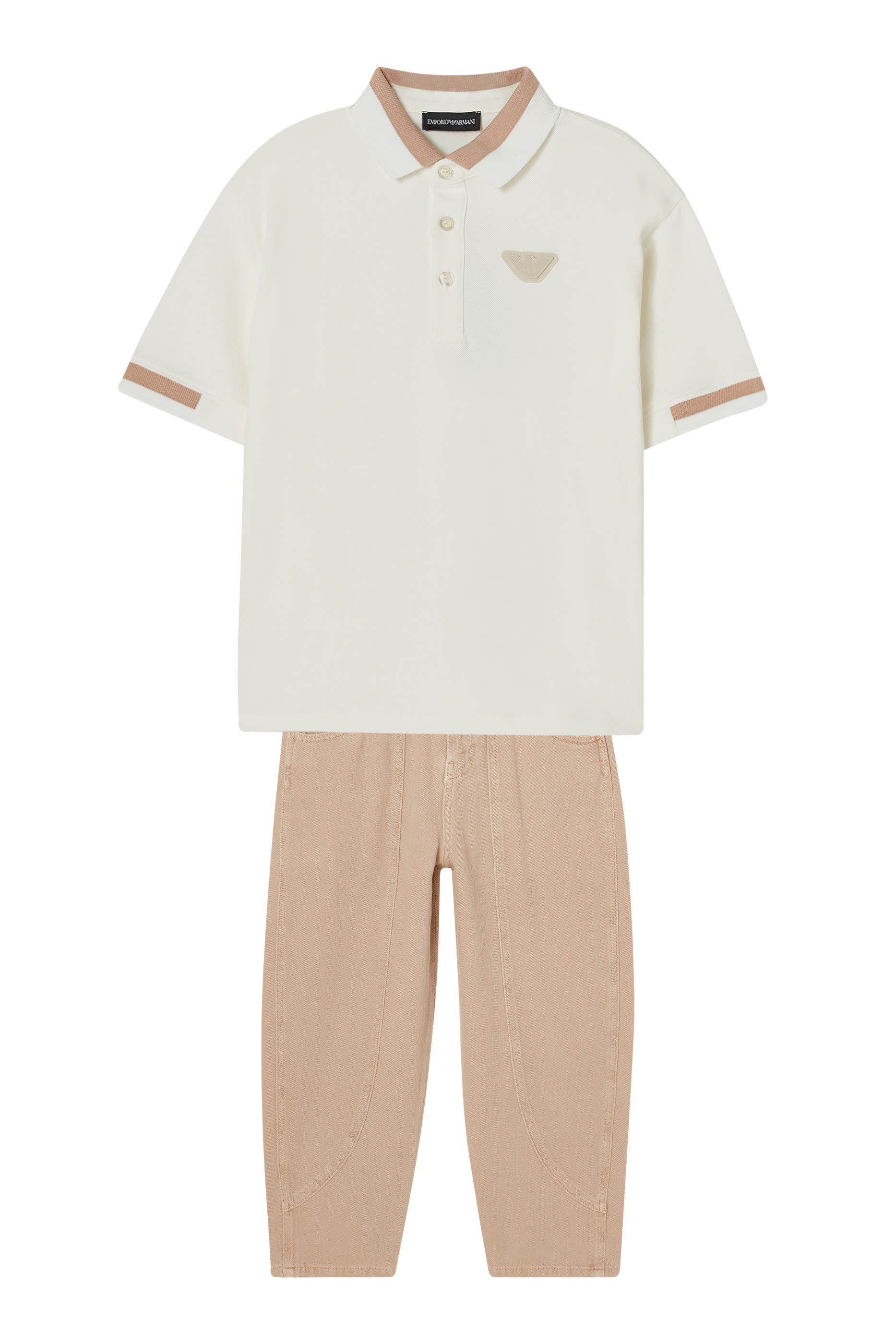 قميص بولو بشعار الماركة للأطفال