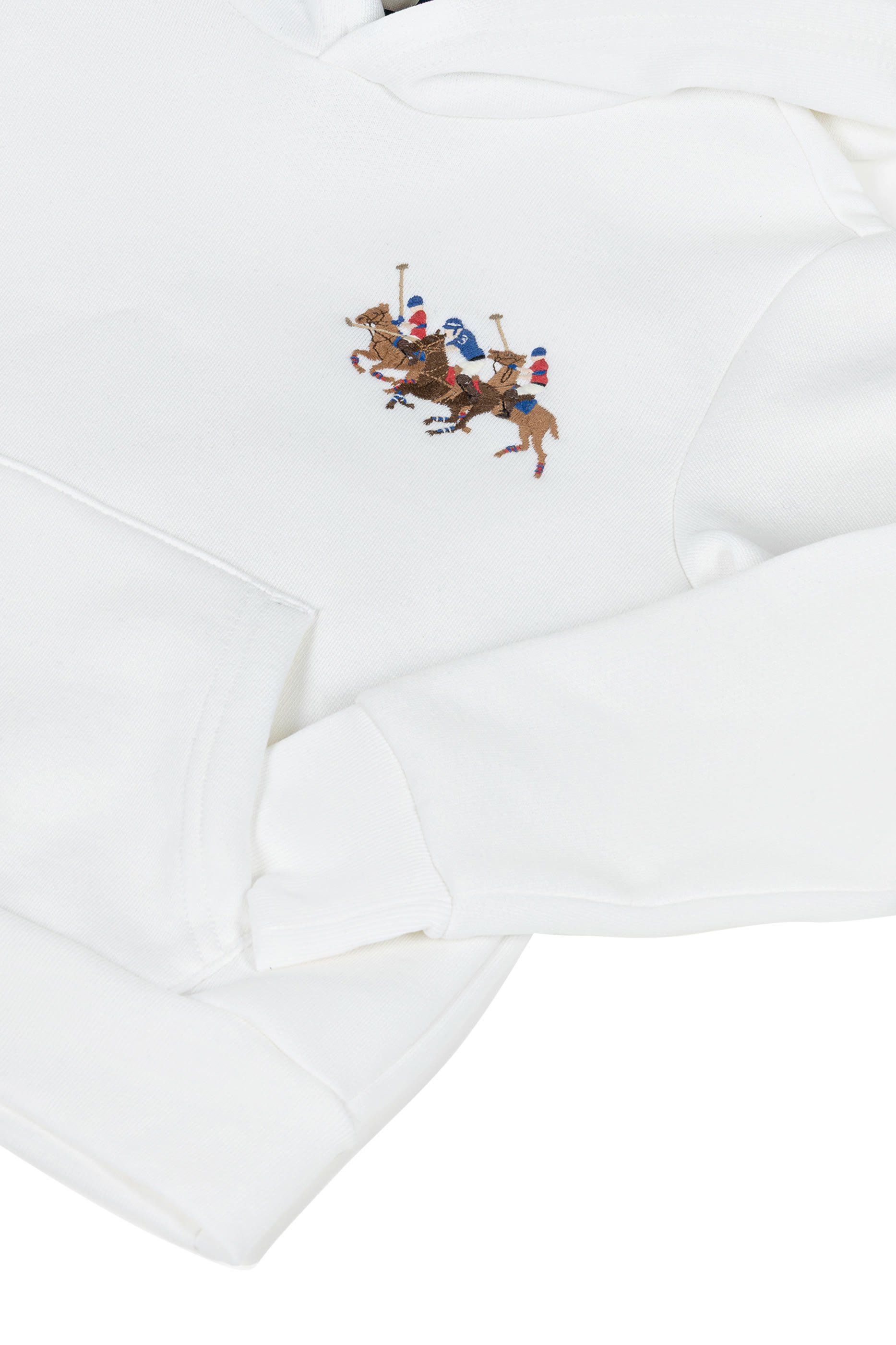 سويت شيرت بغطاء للرأس وشعار الماركة للأطفال