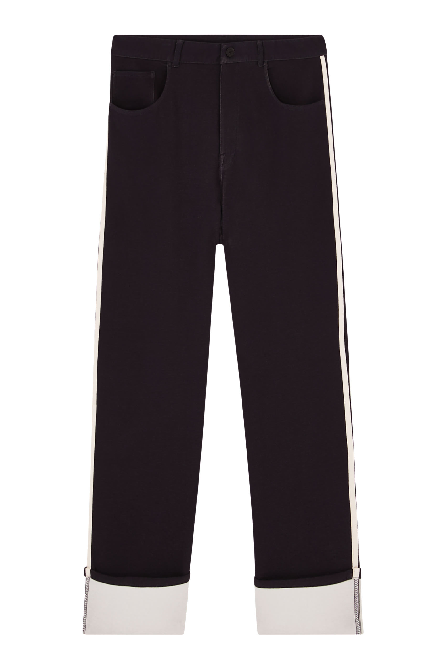 بنطال رياضي مارينا بقصة ساق واسعة قابلة للطي 