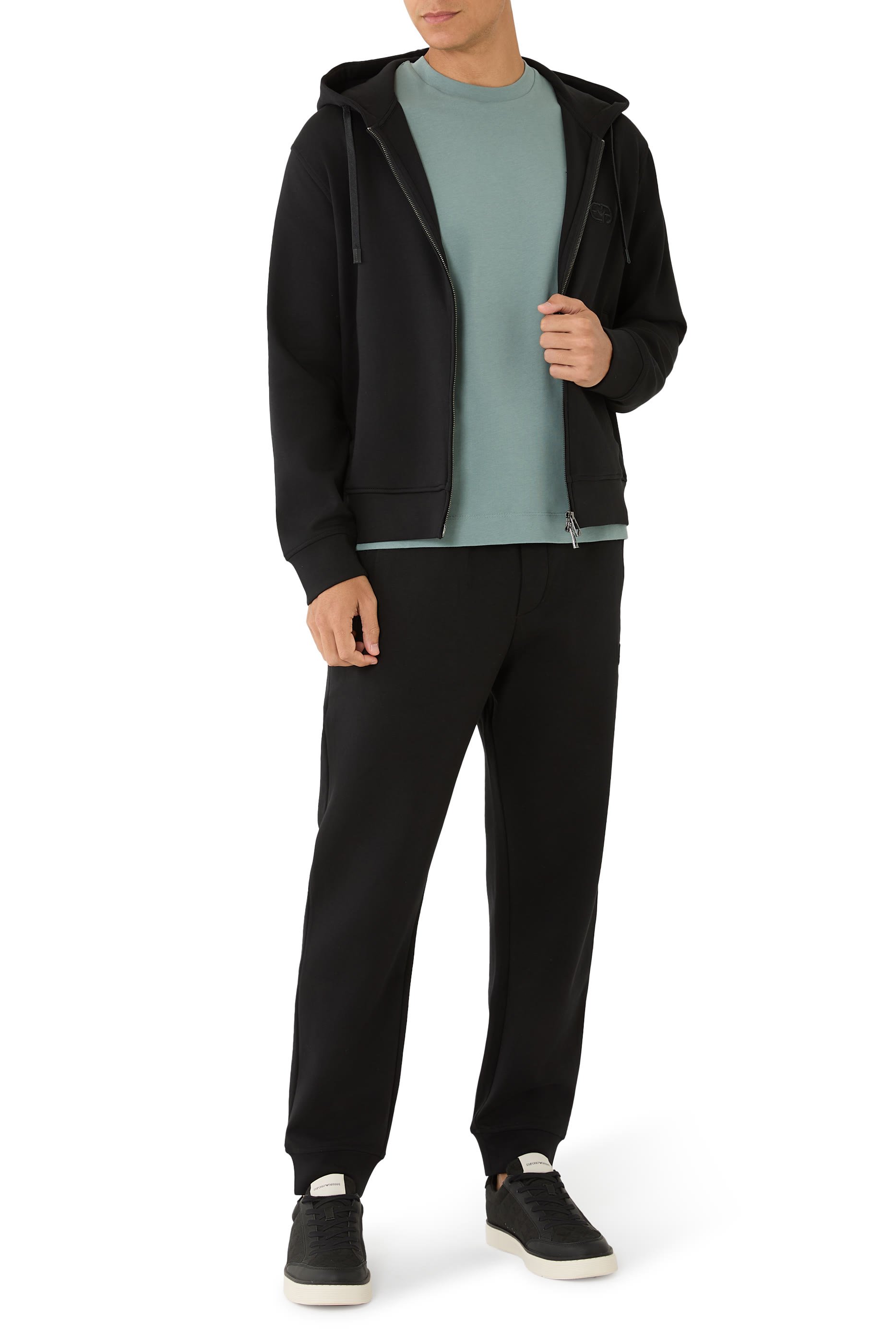 تيشيرت بشعار الماركة بحجم صغير قطن