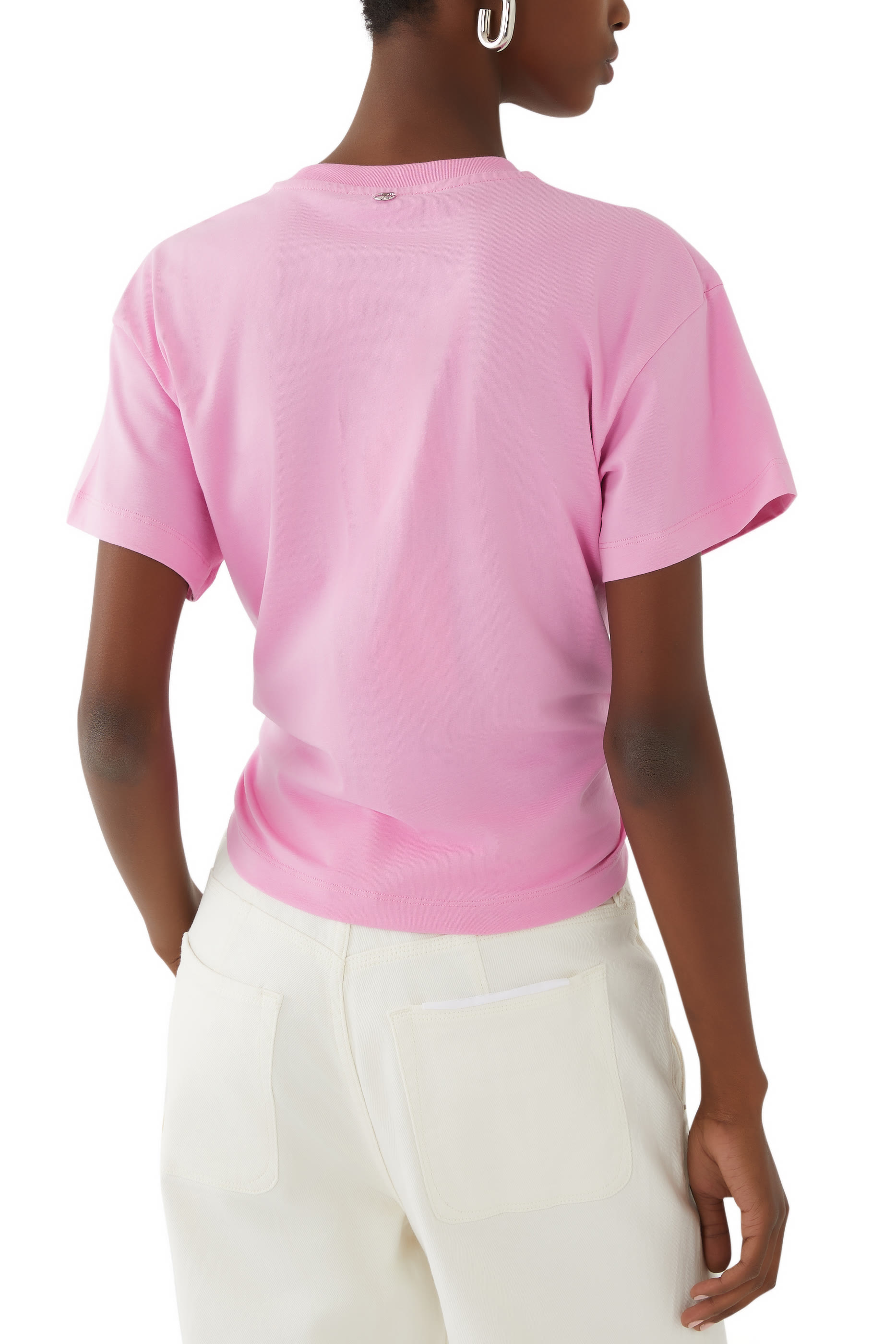 تيشيرت بكشكش قطن جيرسيه