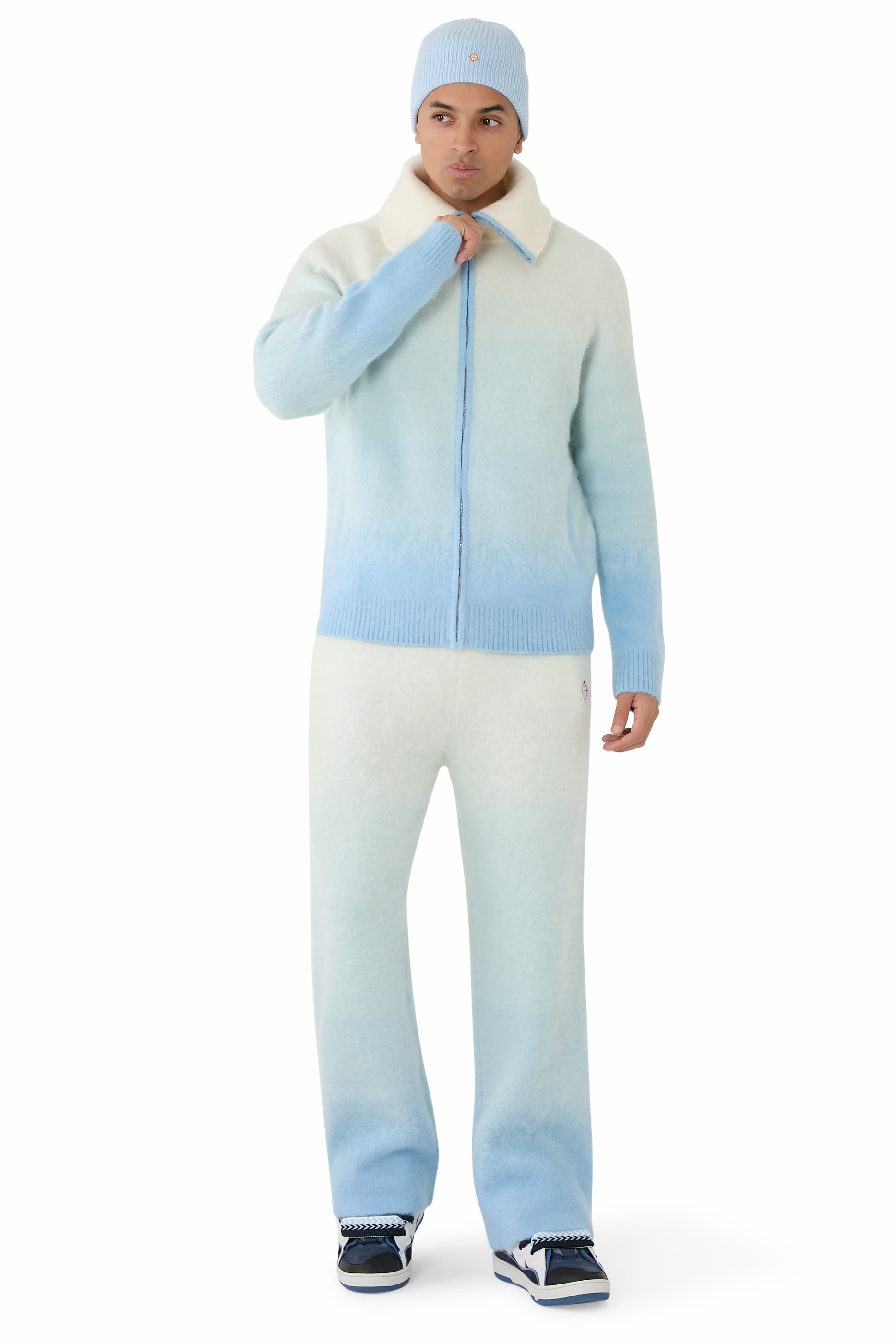 بنطال موهير ناعم بلون متدرج