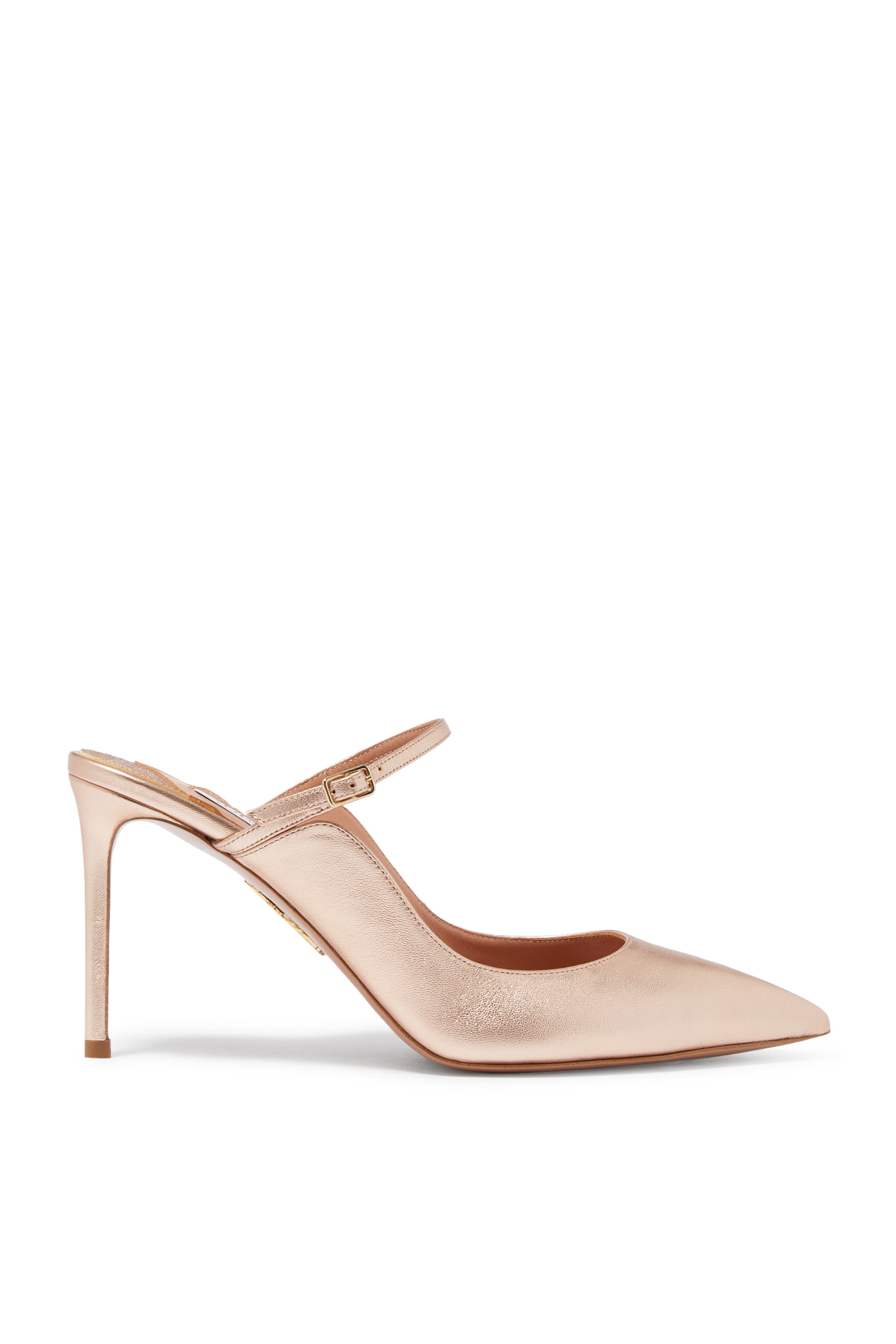 حذاء بيليزا 85 مفتوح من الخلف جلد لامع