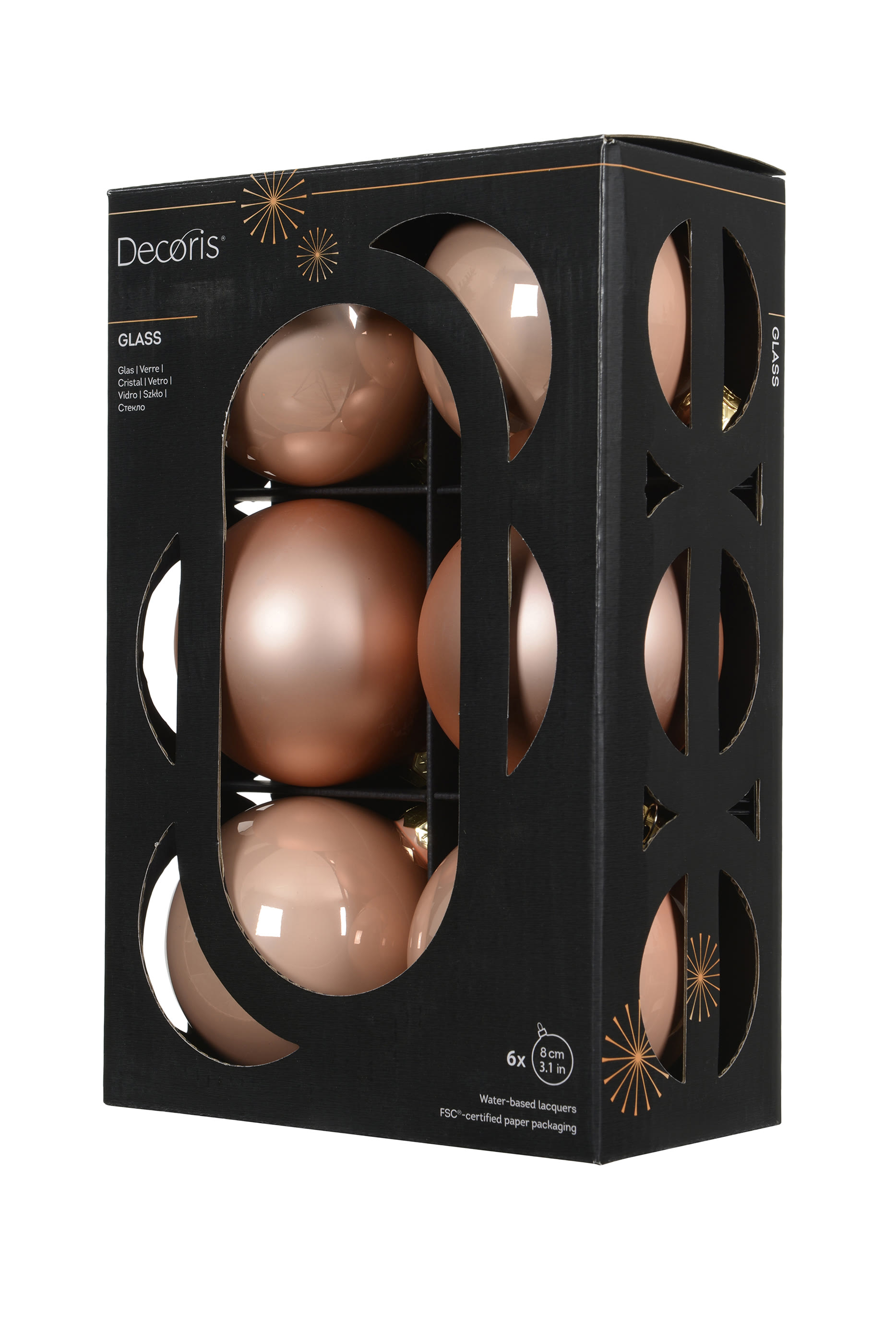 طقم كرات زينة 6 قطع