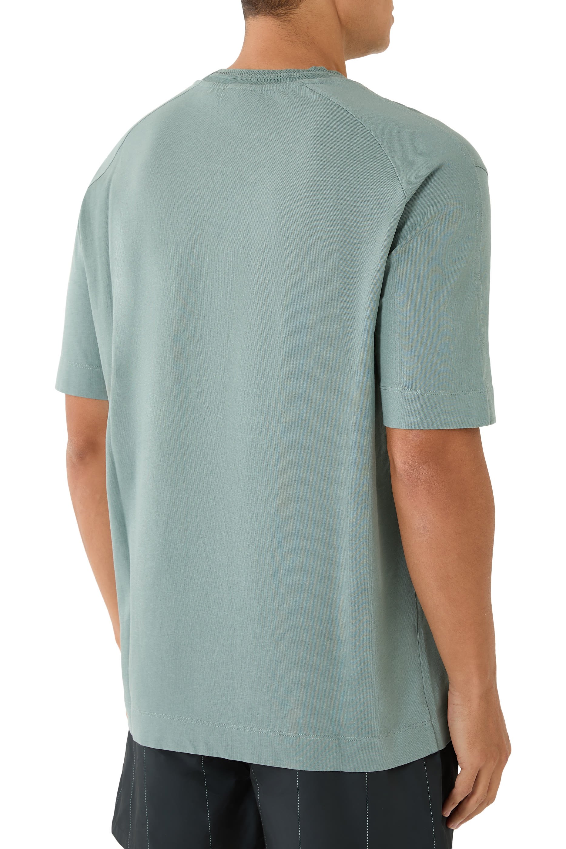 تيشيرت مزين بتطريز شعار الماركة جيرسيه ثقيل