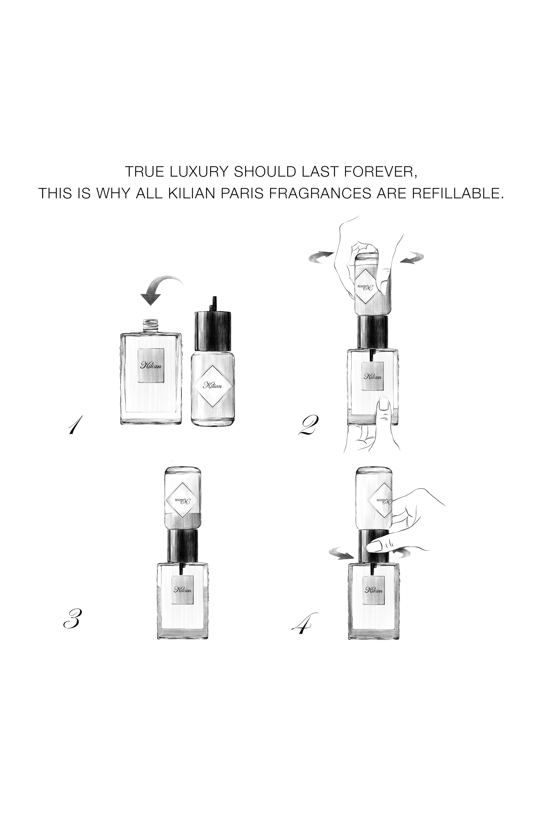 عبوة إعادة ملء عطر غود غيرل غان باد أو فريش