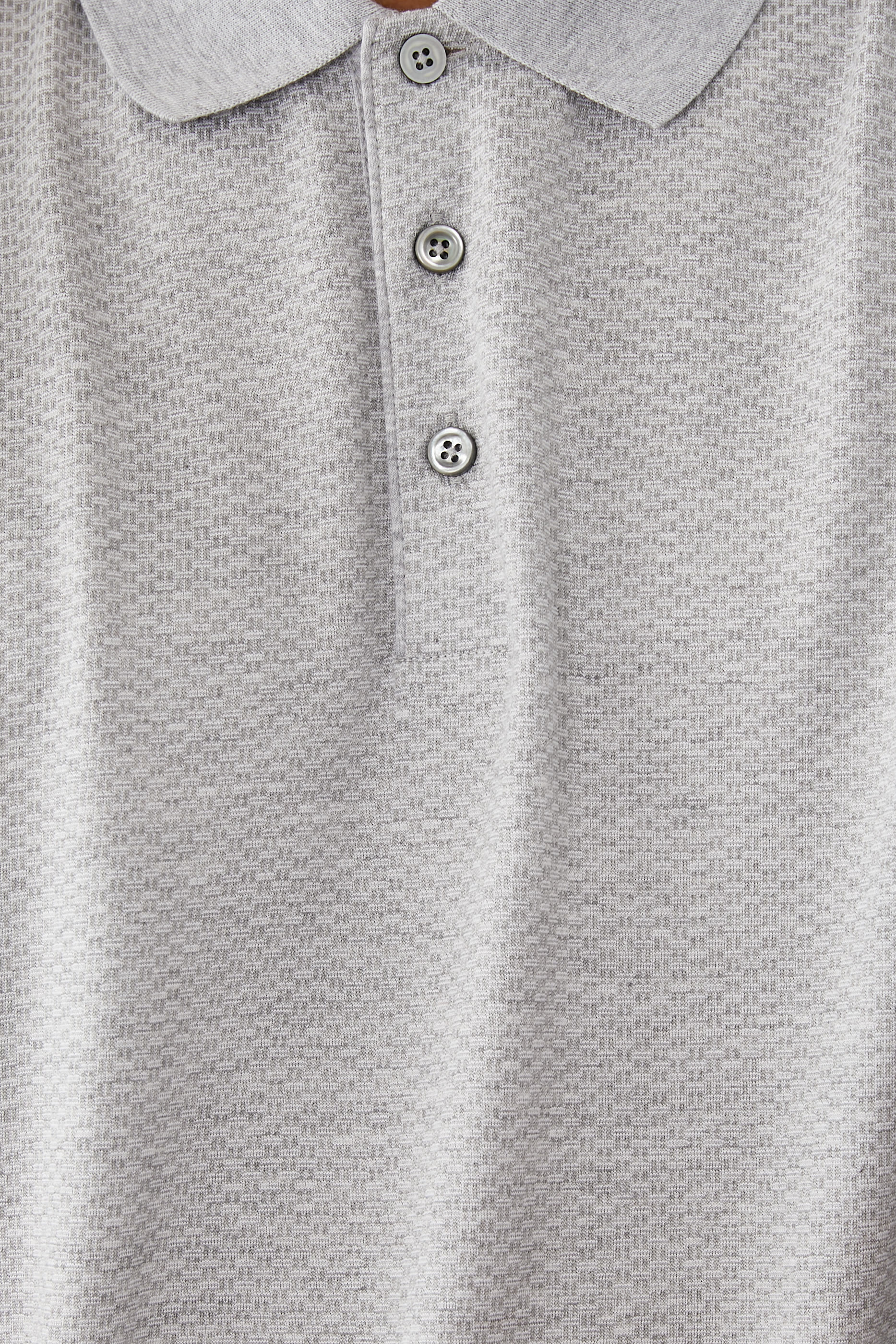 قميص بولو بقصة عادية من مزيج قطن