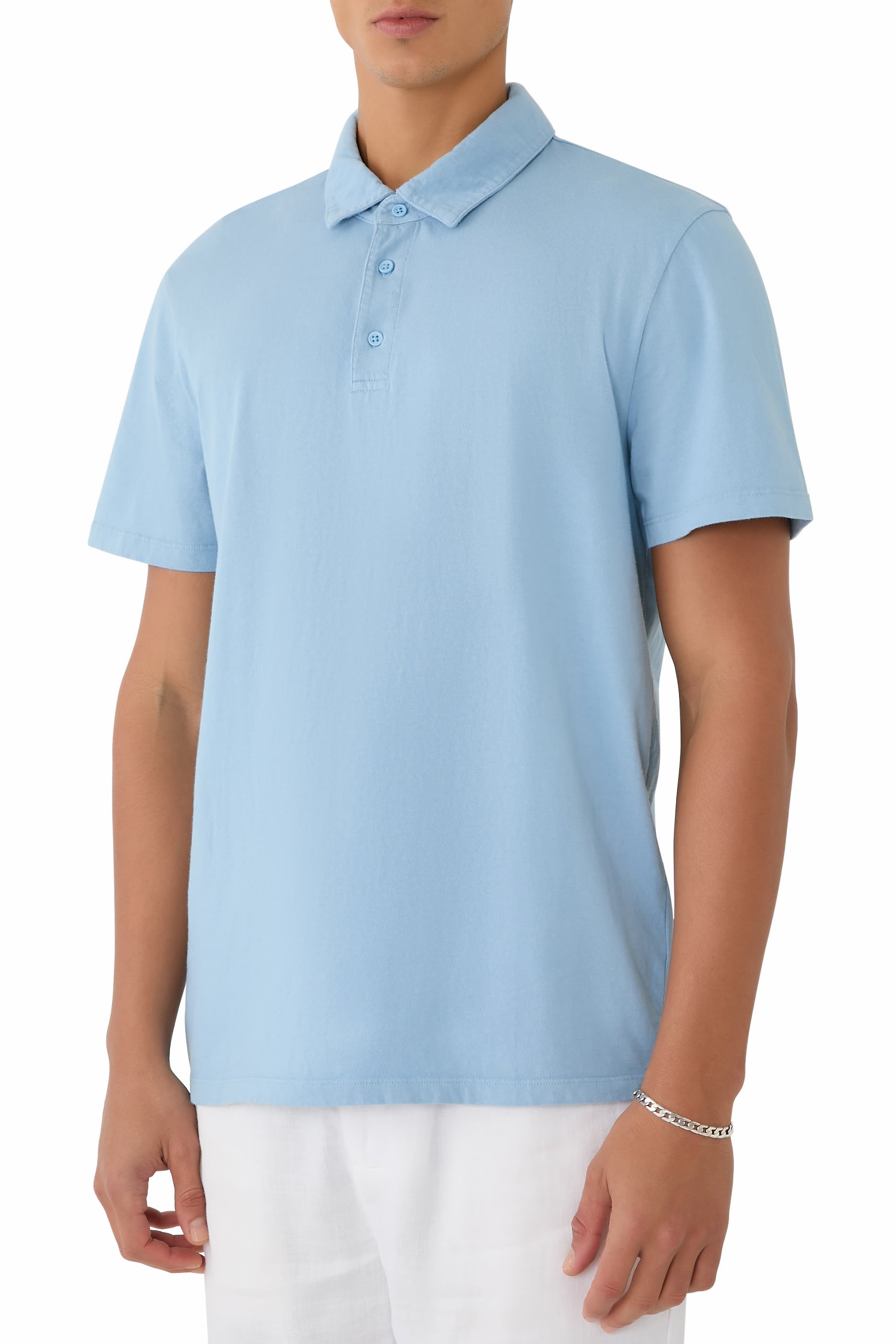 قميص بولو قطن مصبوغ