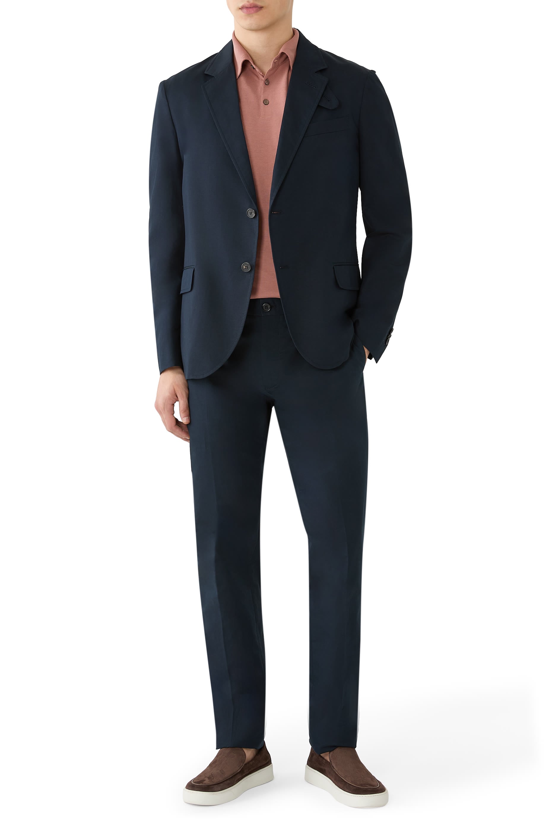 قميص بولو بقصة ضيقة آيس كوتون