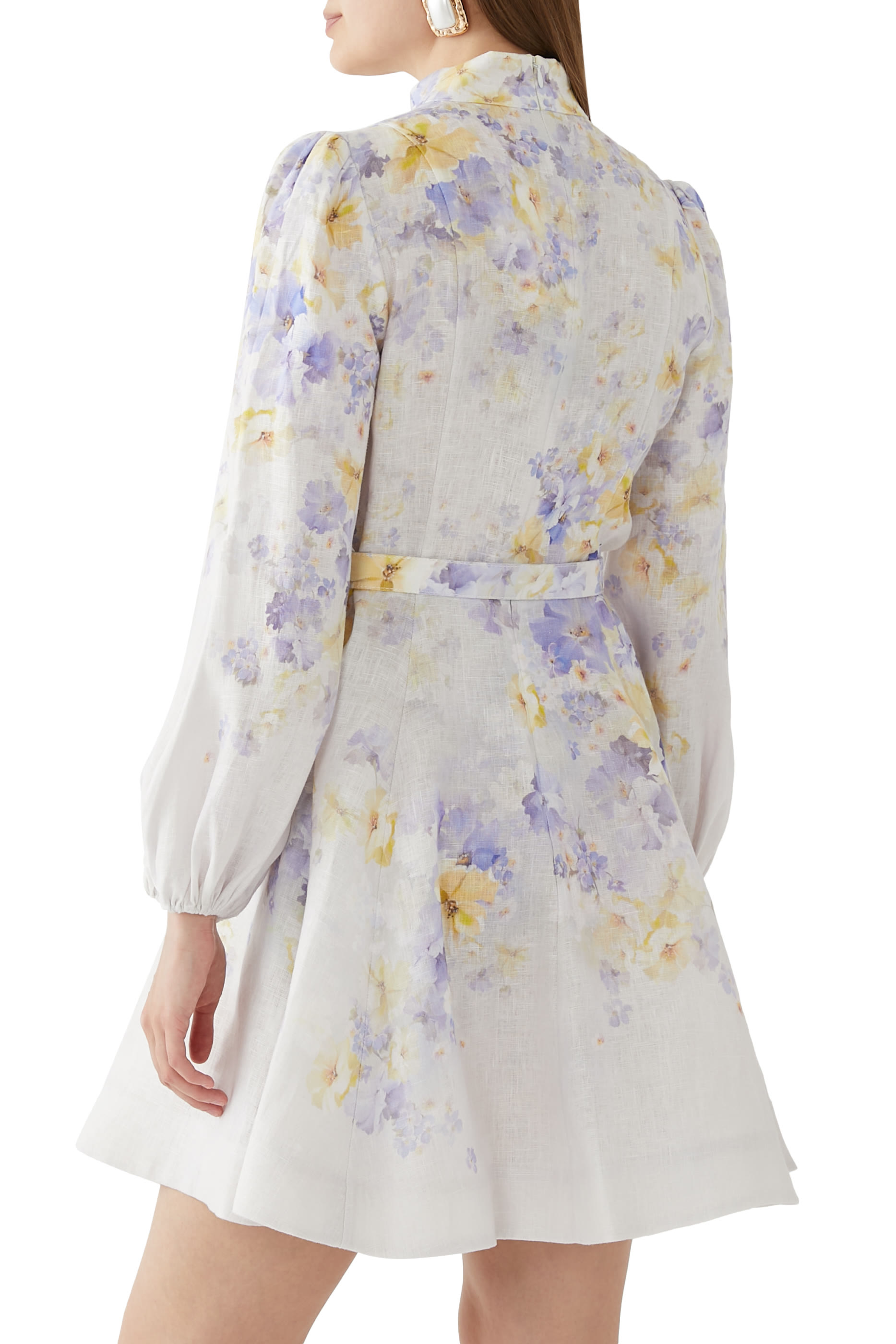 فستان كراش بأزرار وقصة قصيرة