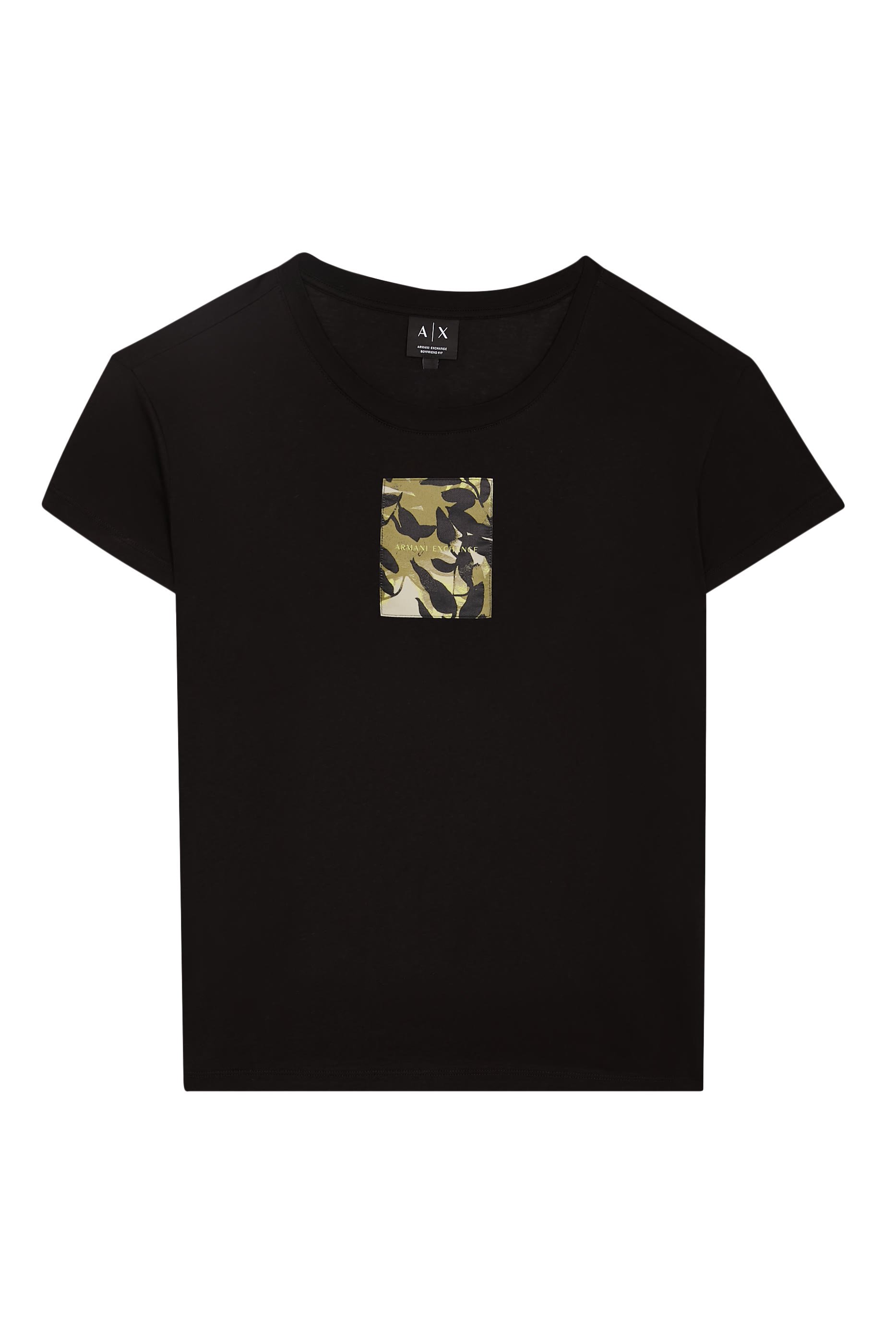 تيشيرت بقصة مريحة وطبعة شعار الماركة