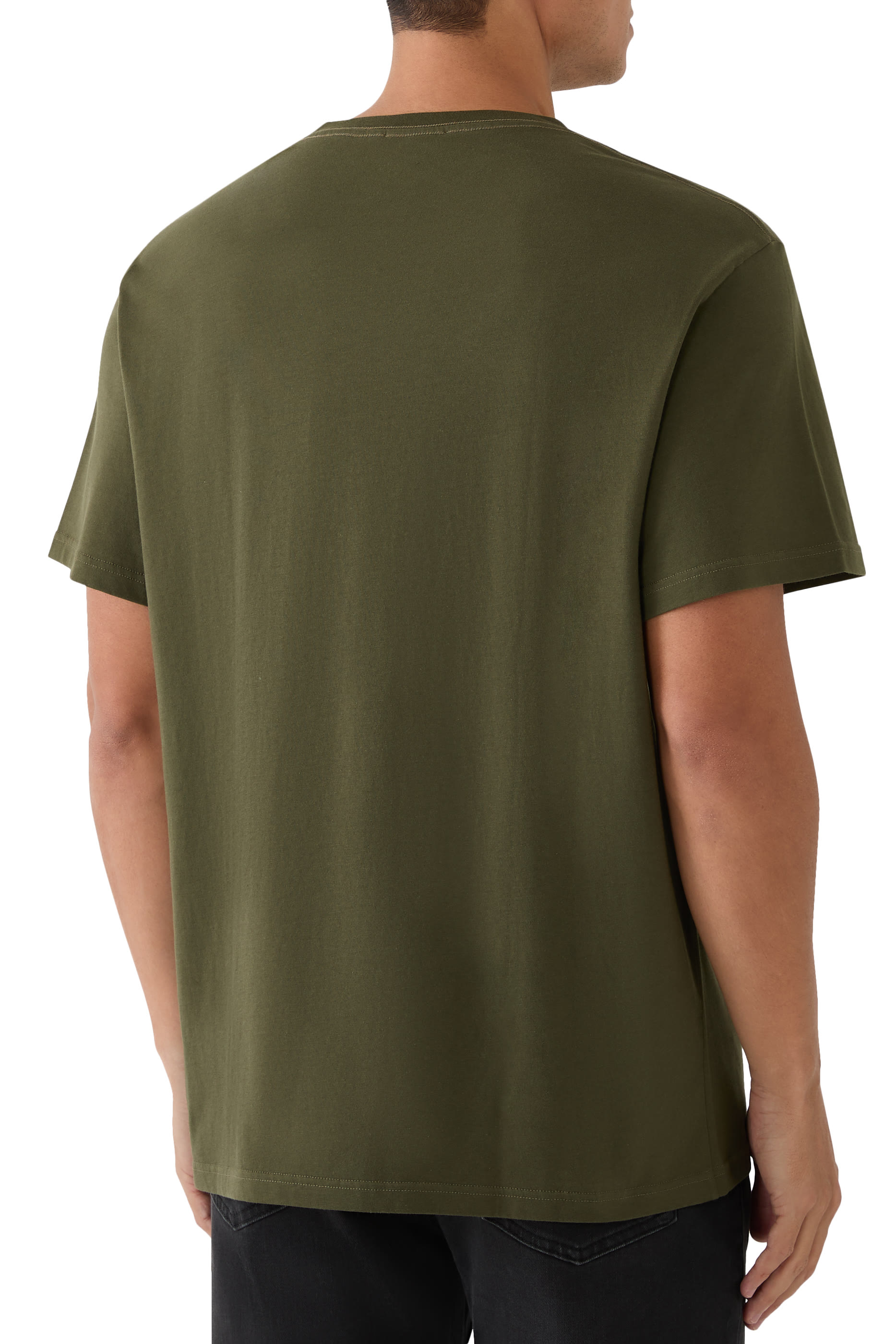 تيشيرت بشعار الماركة قطن