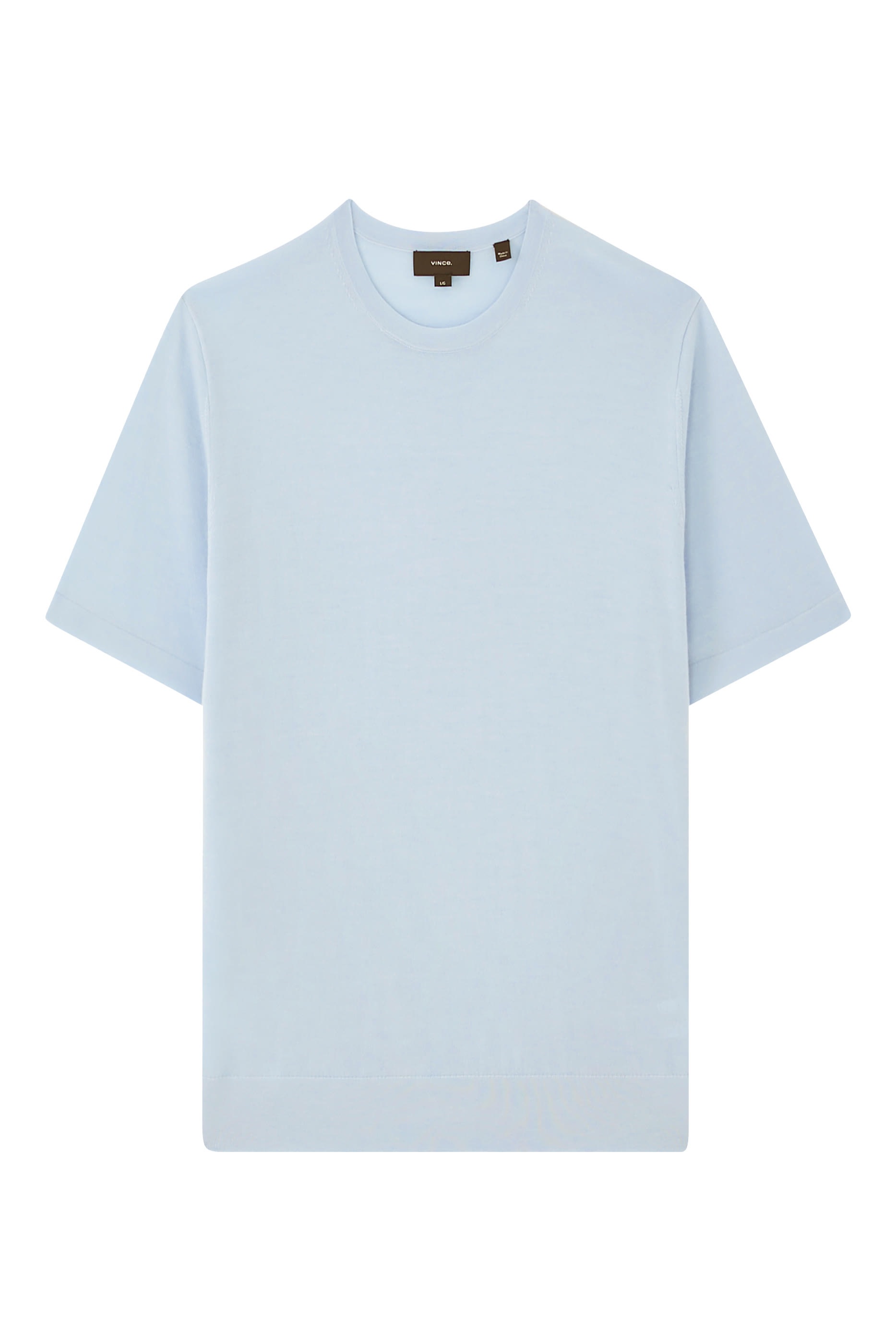 تيشيرت بقصة كلاسيكية وياقة ضيقة