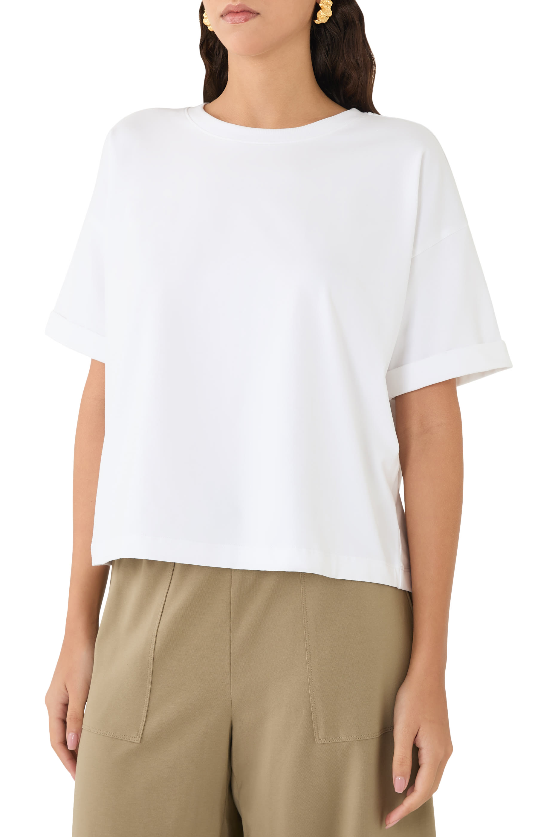 تيشيرت بياقة ضيقة جيرسيه فاخر