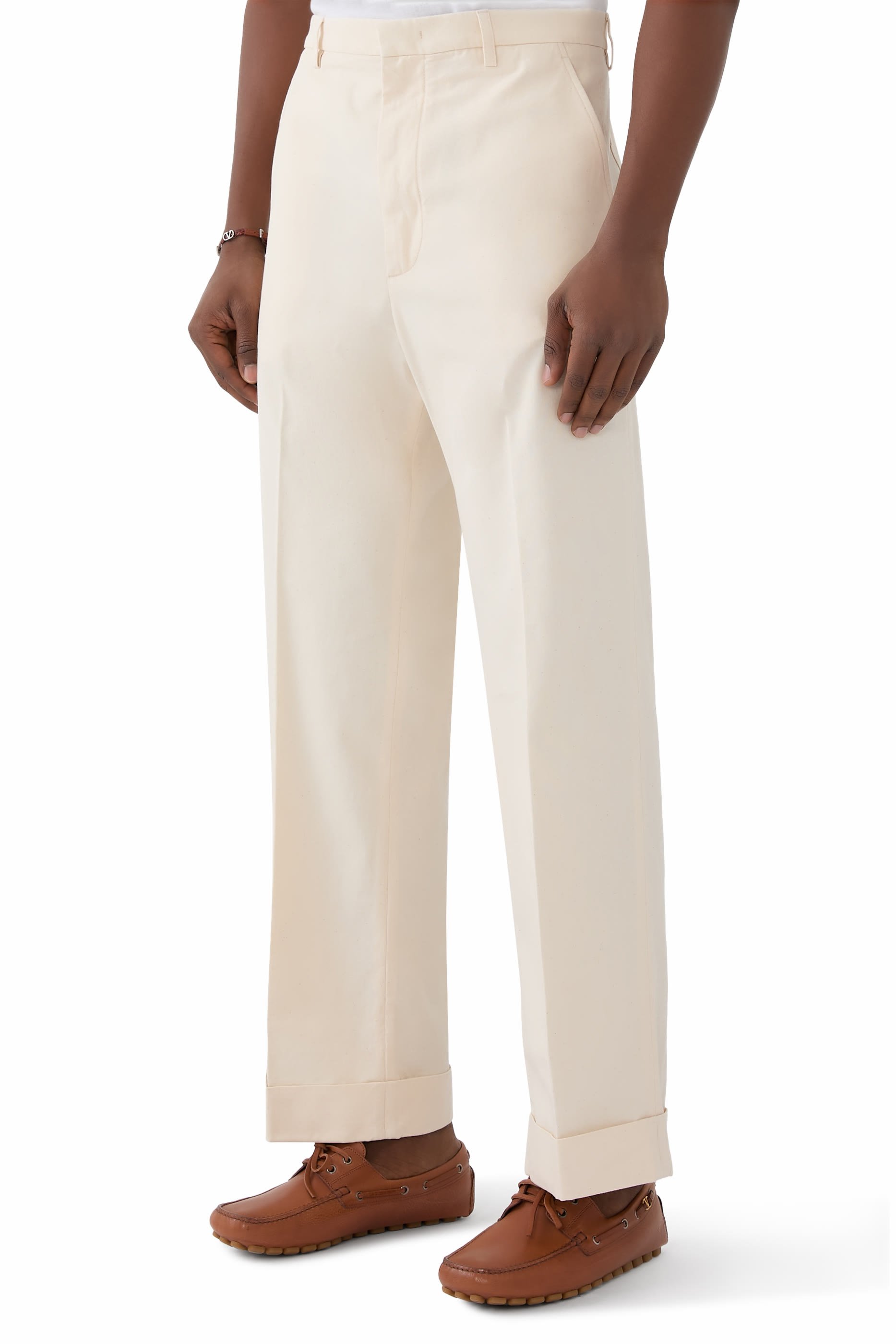 بنطال دنيم بأسوار كاحل