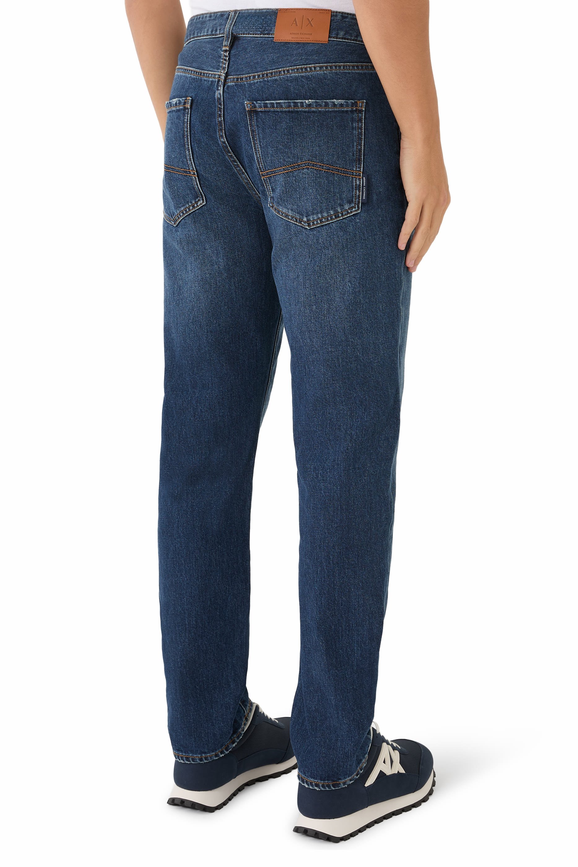 بنطال ون بلوك اب بقصة ضيقة دنيم