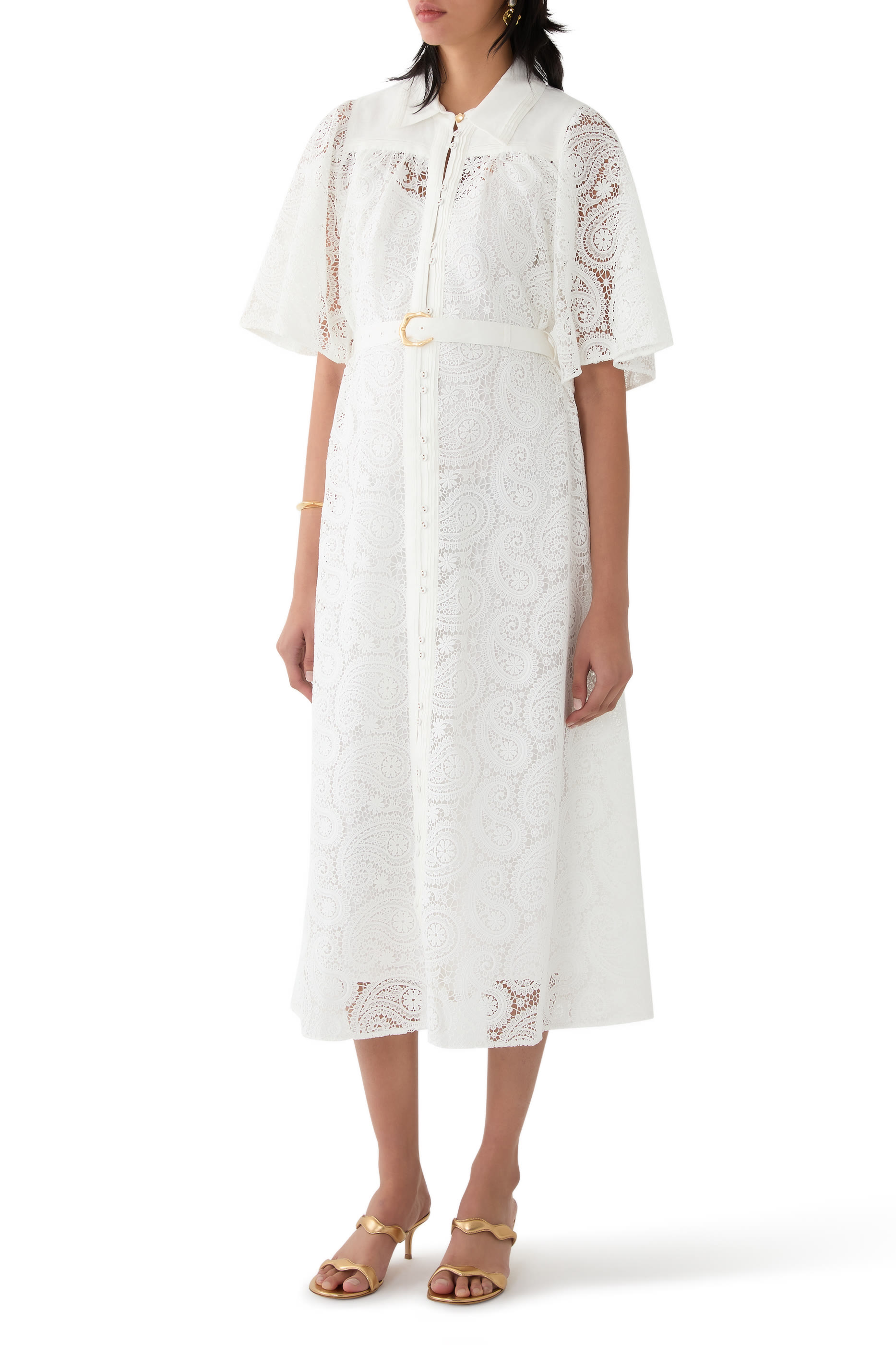 فستان لايسي بيزلي متوسط ​​الطول