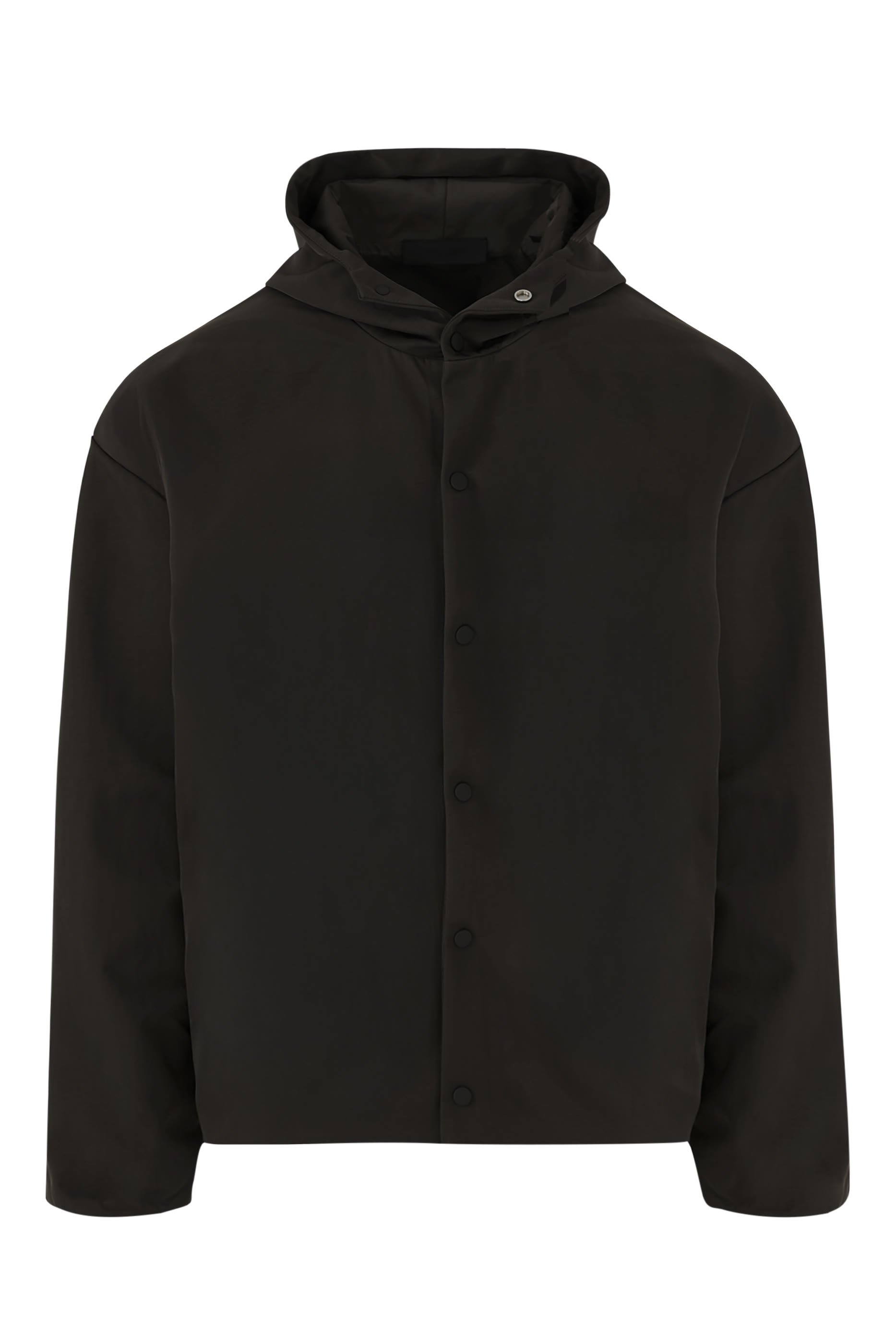 جاكيت كوتشز بغطاء رأس نايلون بارز الملمس